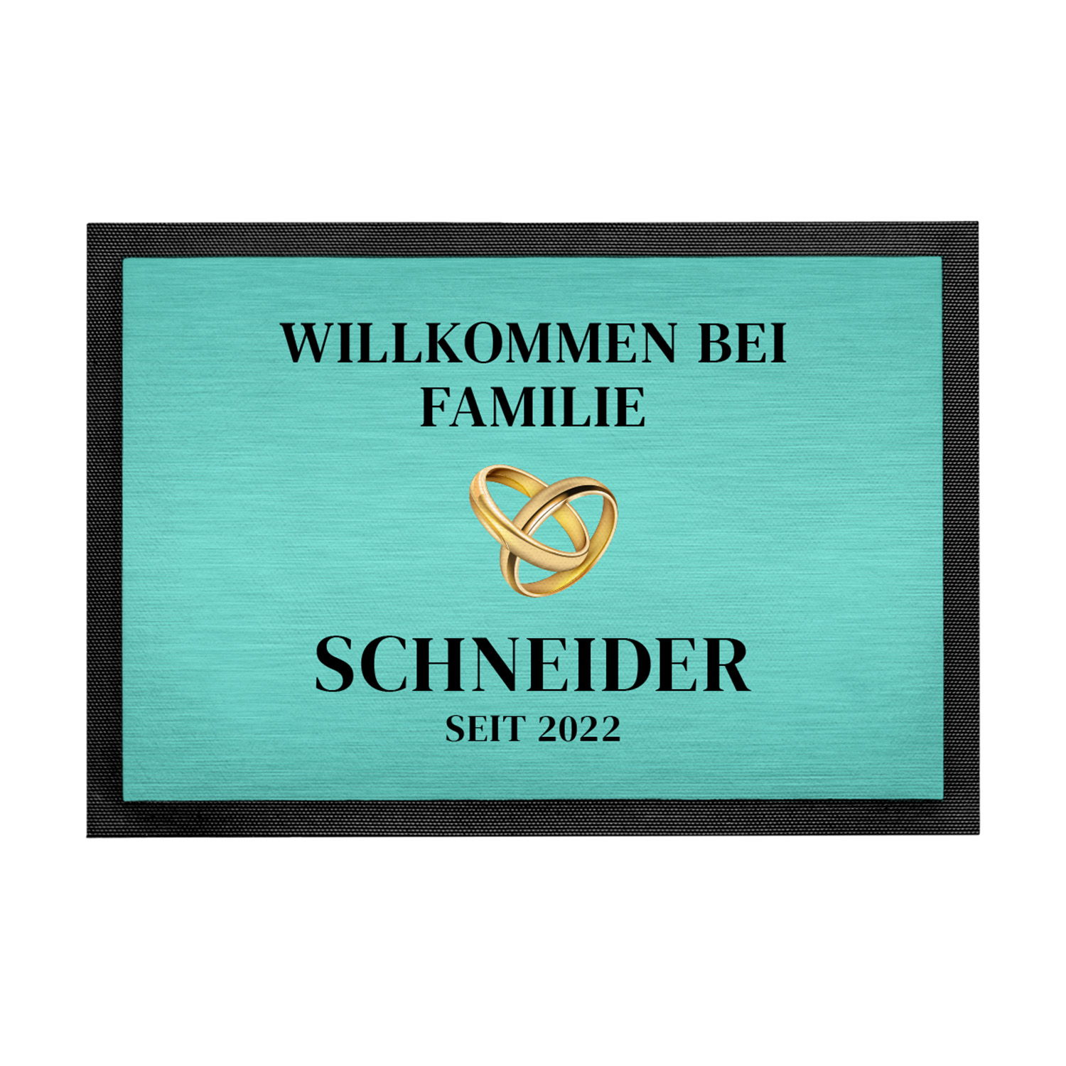 Fußmatte - Willkommen mit Personalisierung
