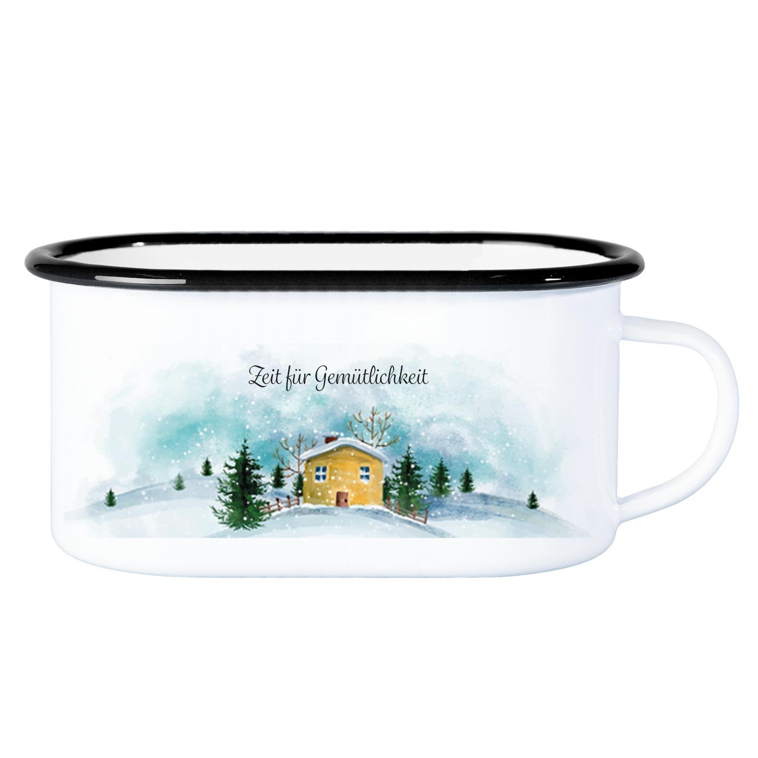 Weihnachtstasse aus Metall mit Personalisierung