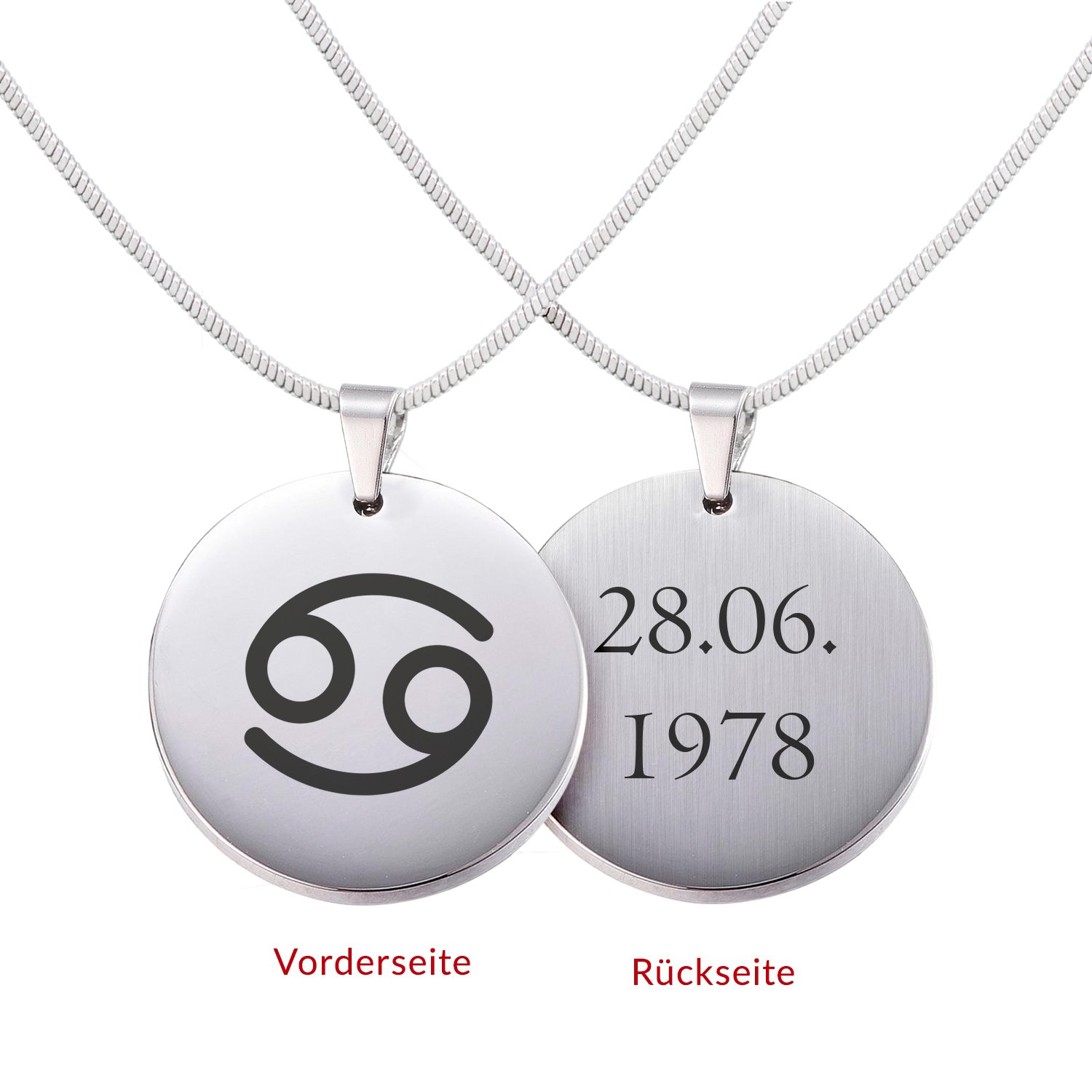 Halskette - Sternzeichen mit Personalisierung