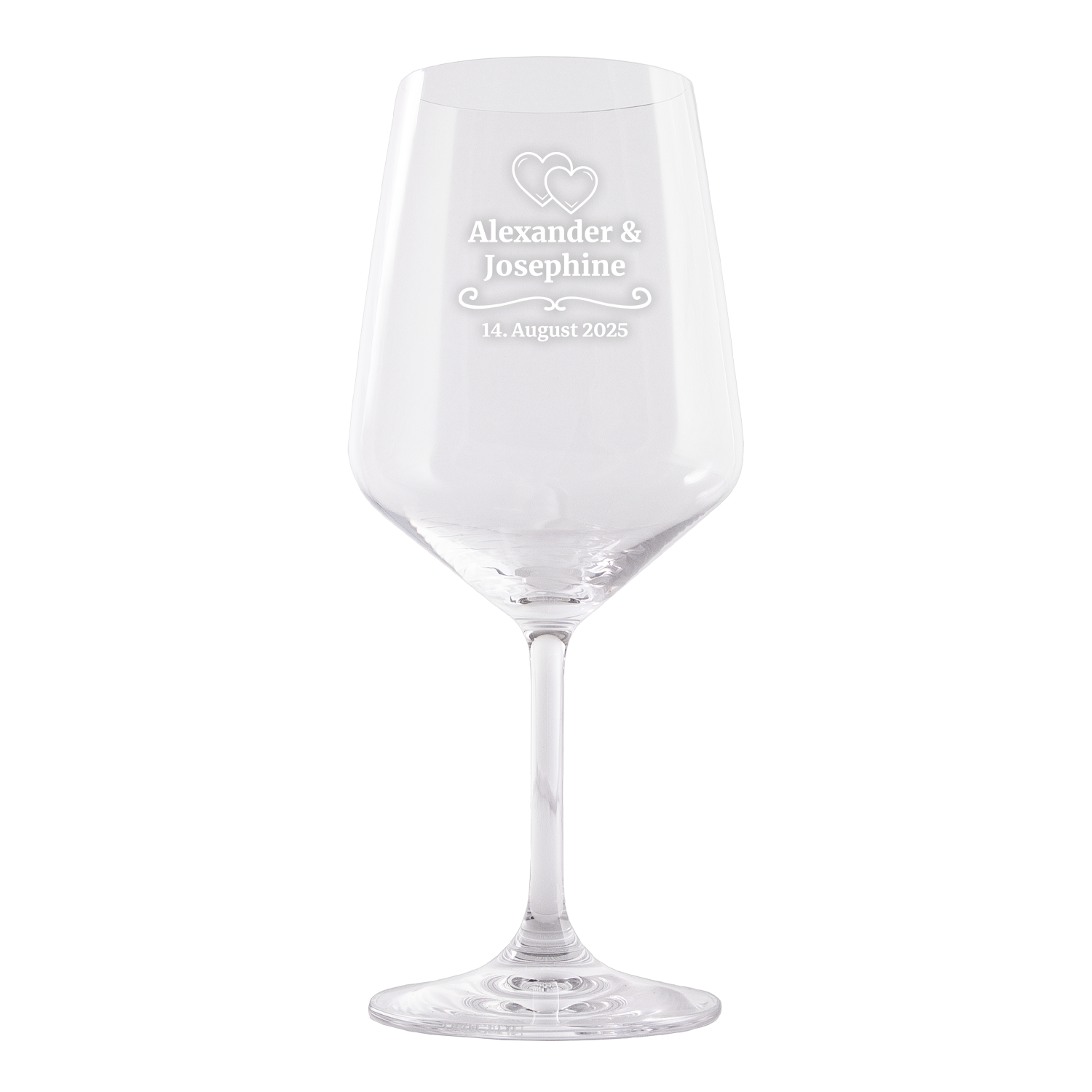 Weinglas Set zur Hochzeit