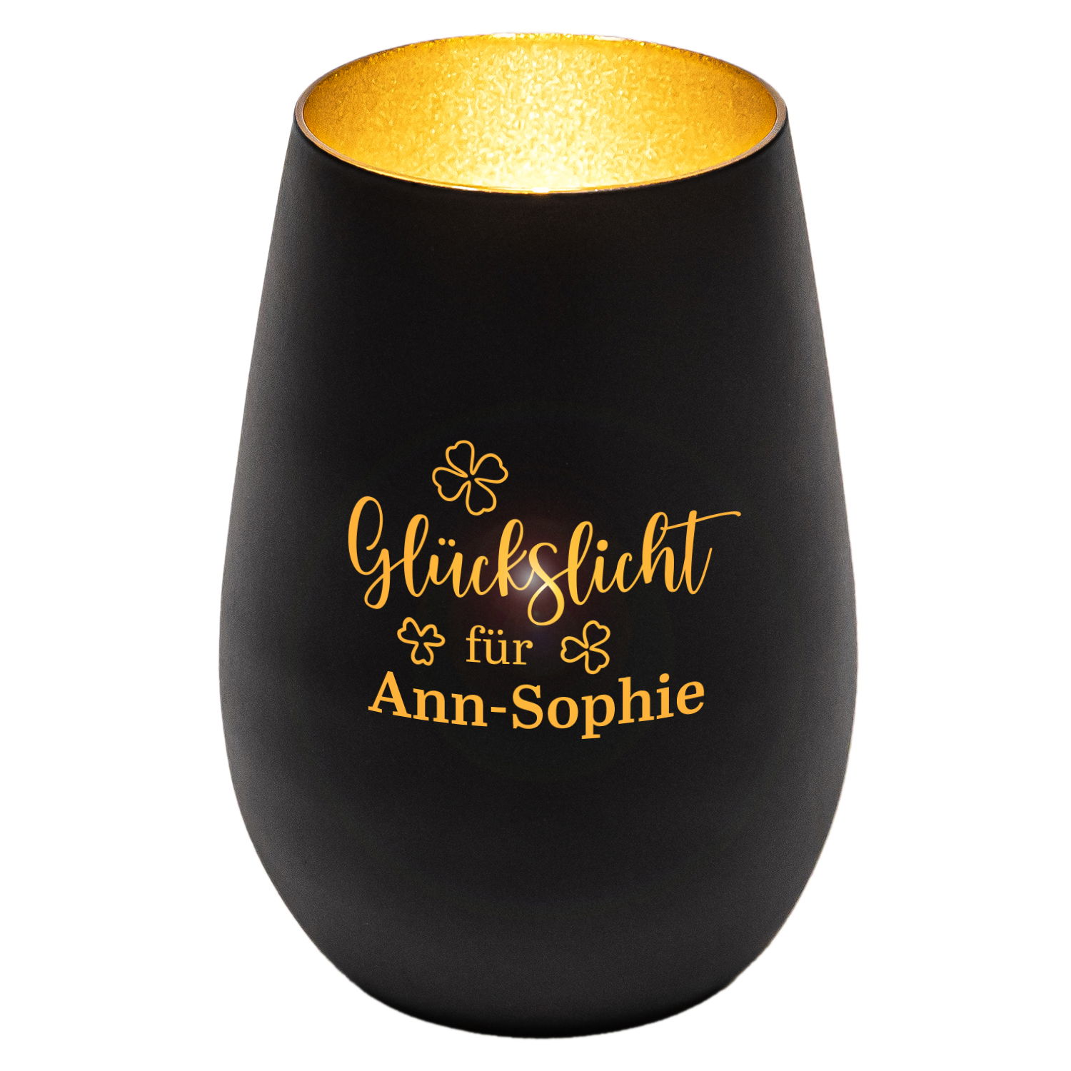 Windlicht - Glückslicht mit Personalisierung