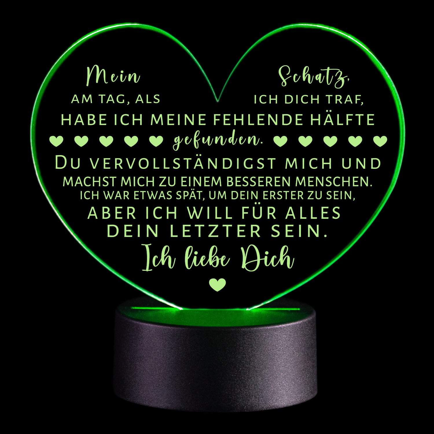 LED-Leuchte Herz - Ich liebe Dich