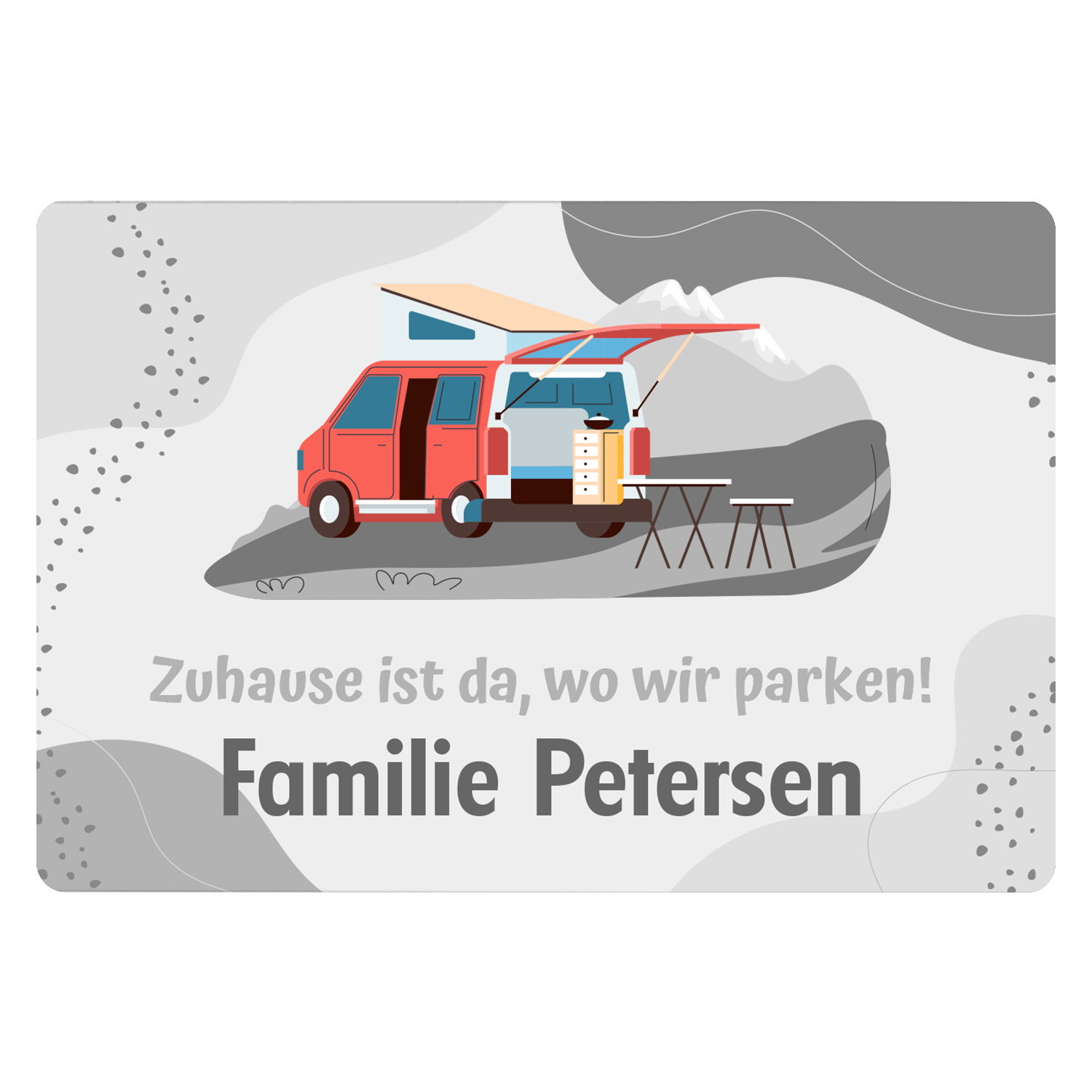 Fußmatte - Zuhause ist da, wo wir parken