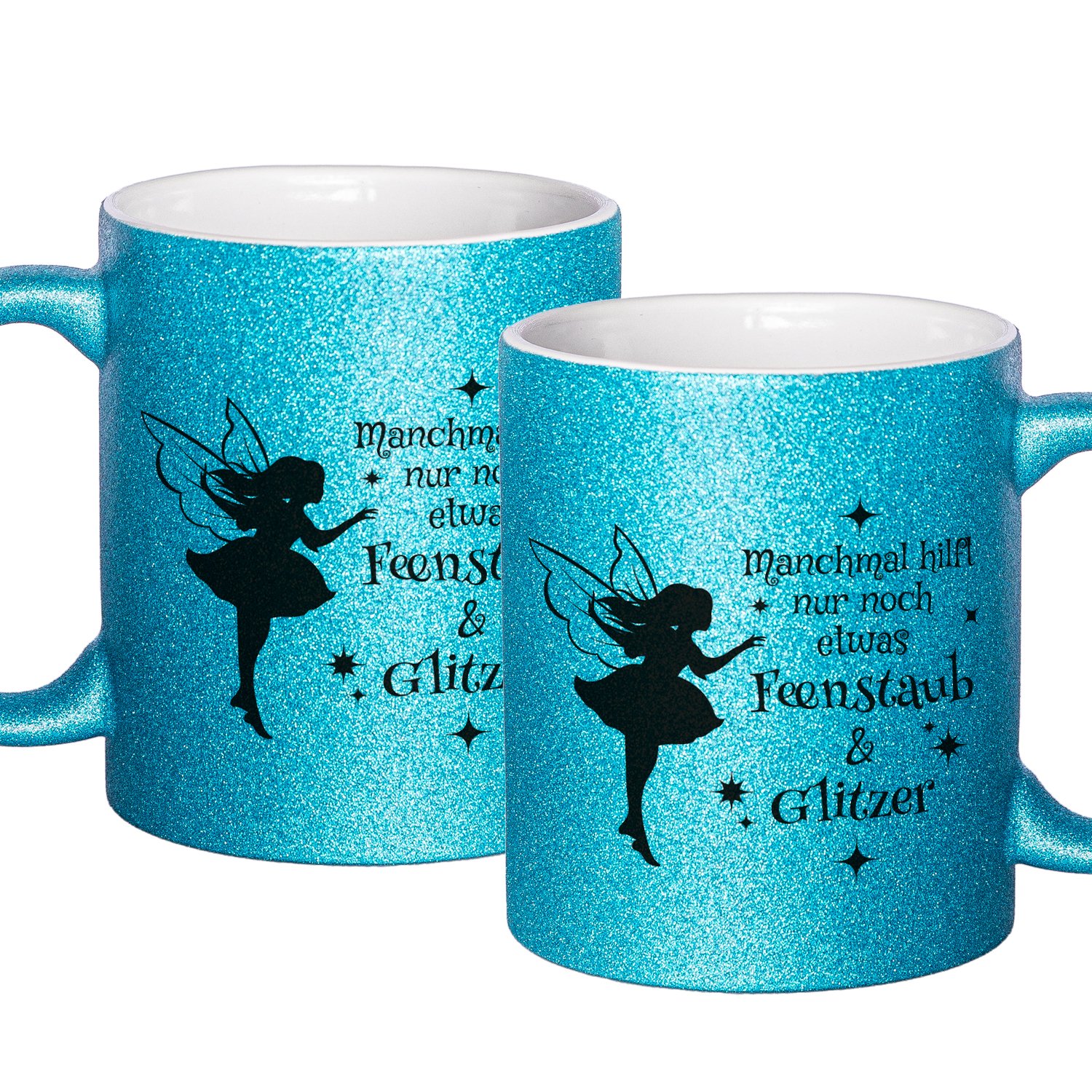 Glitzertasse - Feenstaub & Glitzer