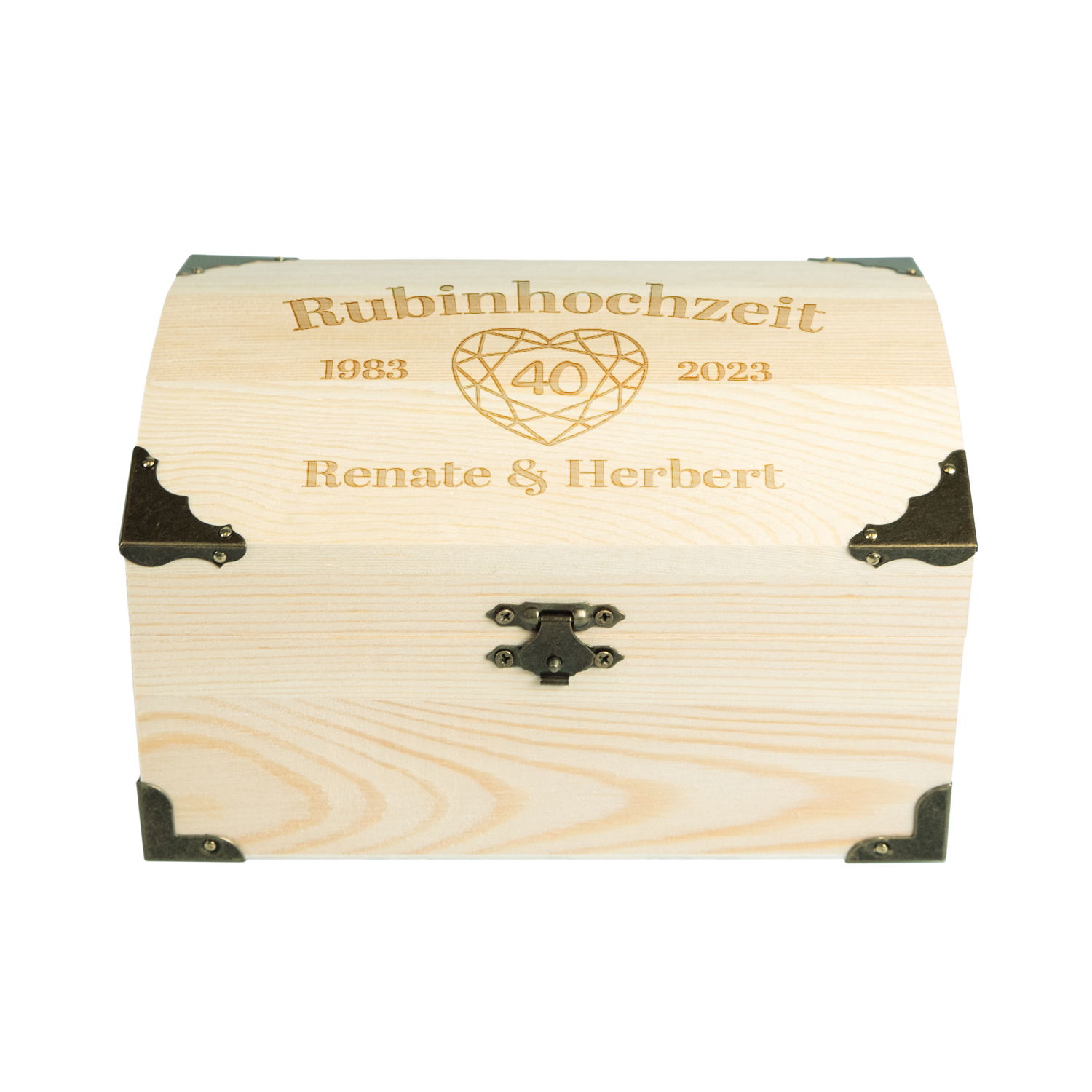 Schatztruhe zur Rubinhochzeit