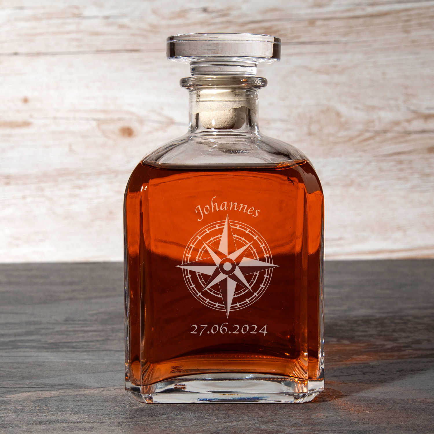 Whiskykaraffe Edel - Mit Gravur