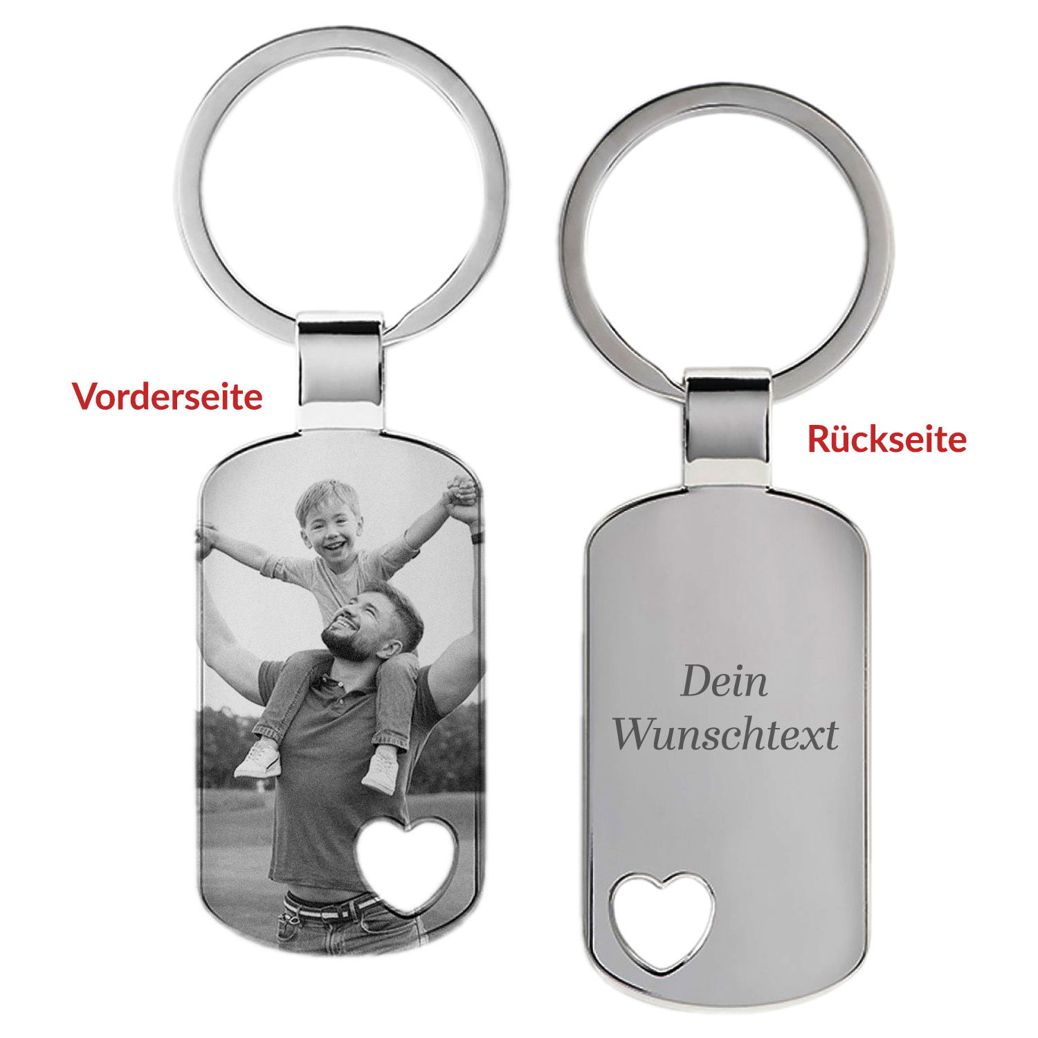 Schlüsselanhänger mit Fotogravur