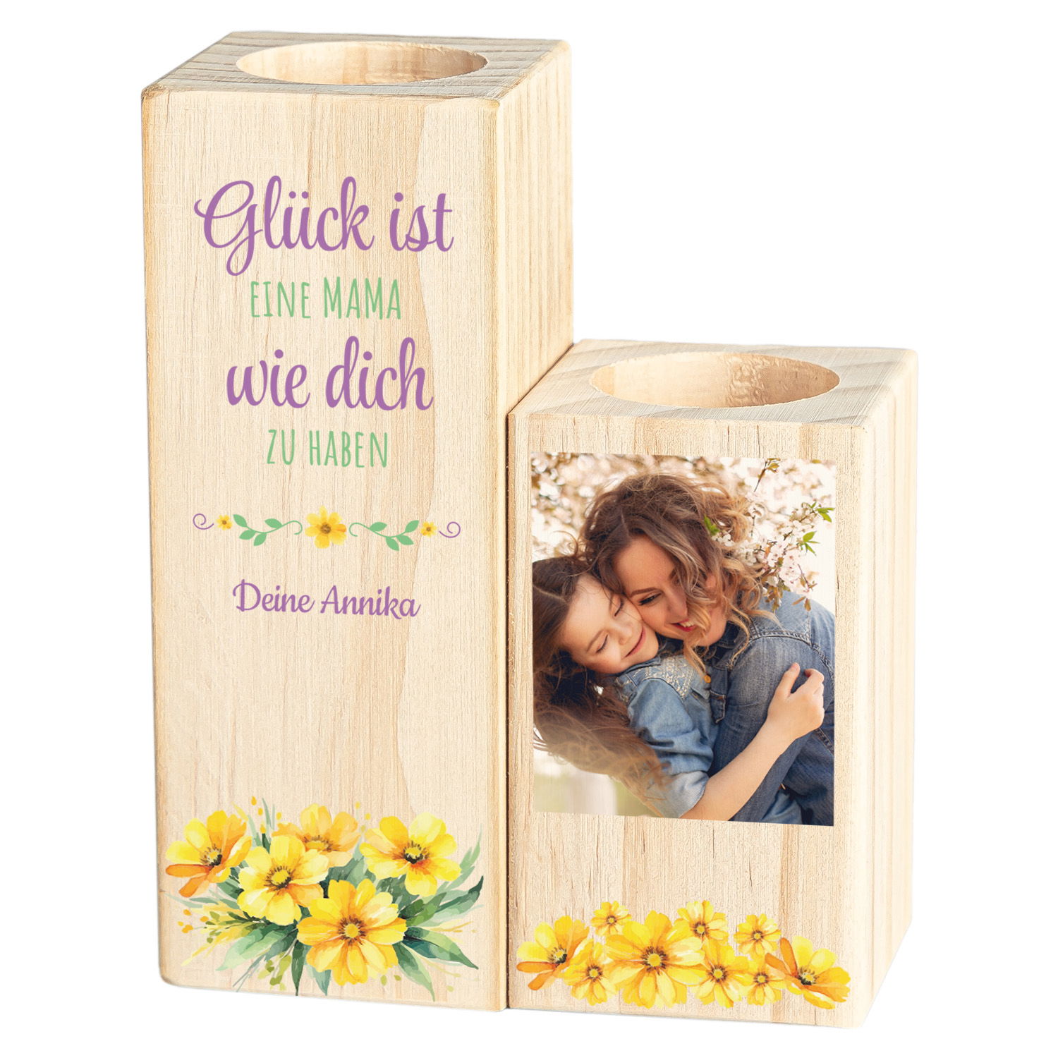 Kerzenständer Paar zum Muttertag 
