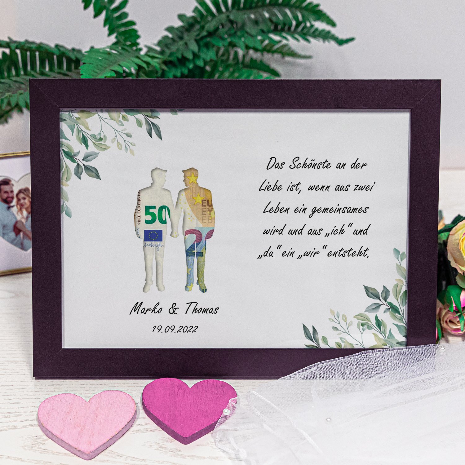 Geldgeschenk zur Hochzeit - Just Married