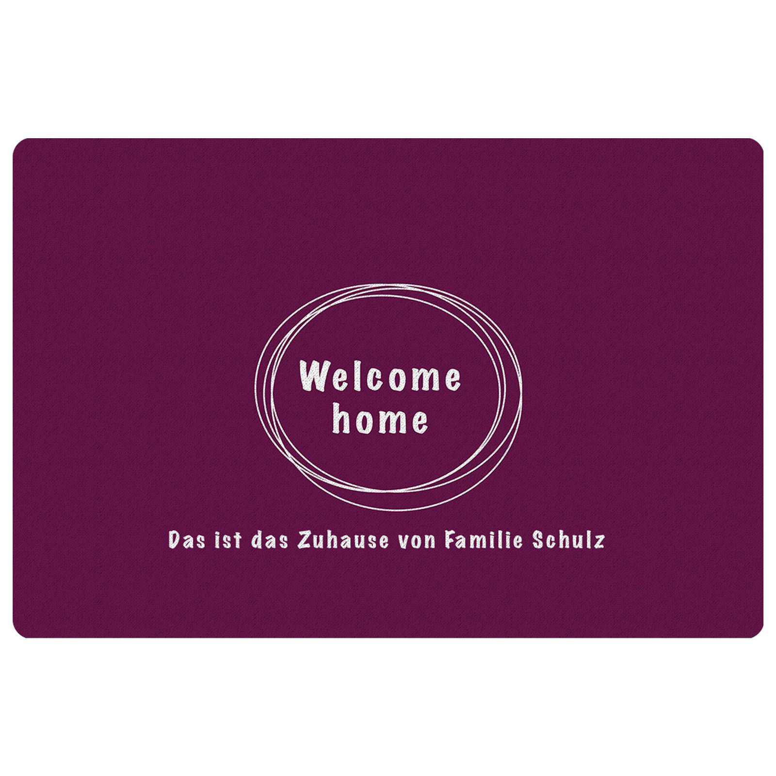 Fußmatte - Willkommen mit Personalisierung