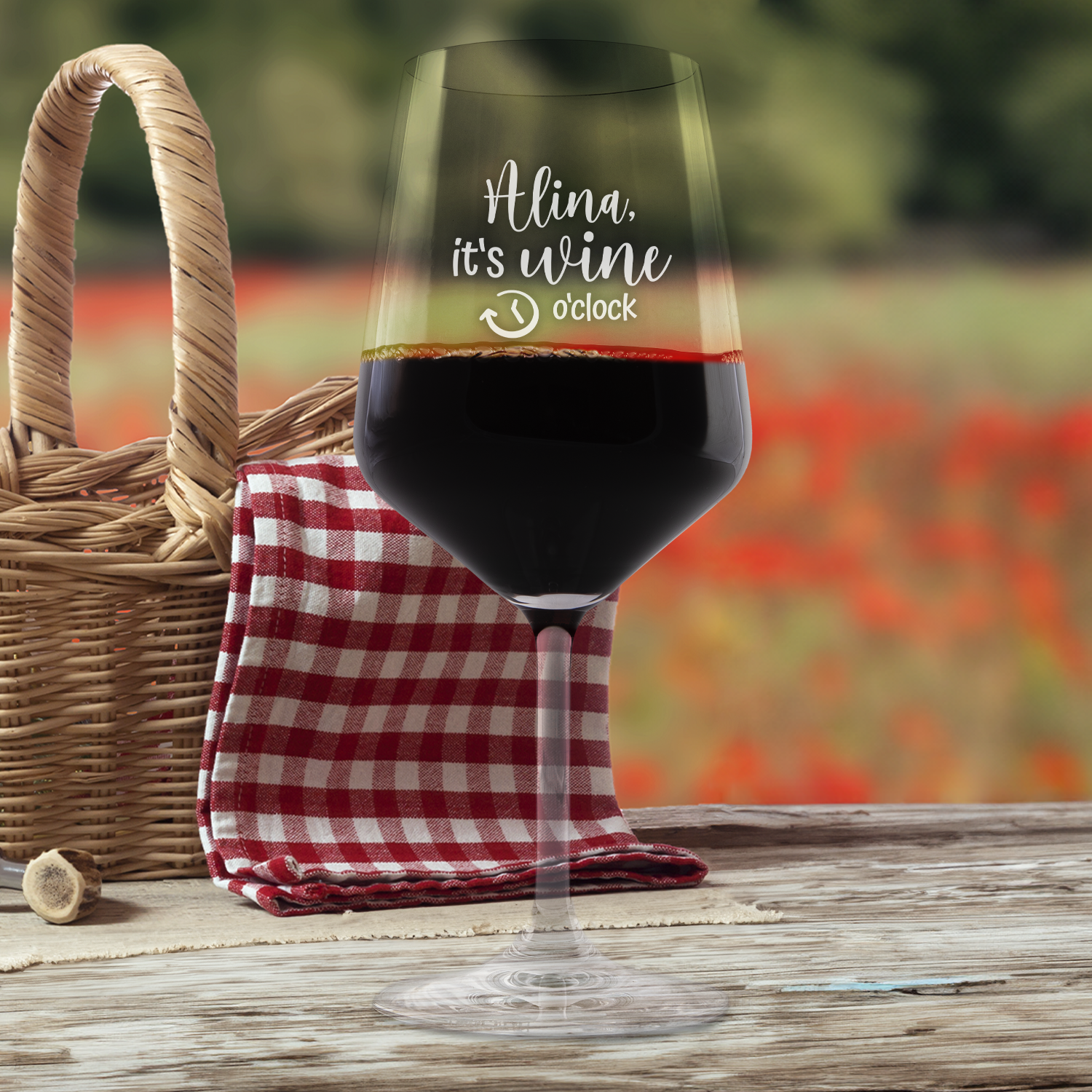 Weinglas - It´s wine o´clock
