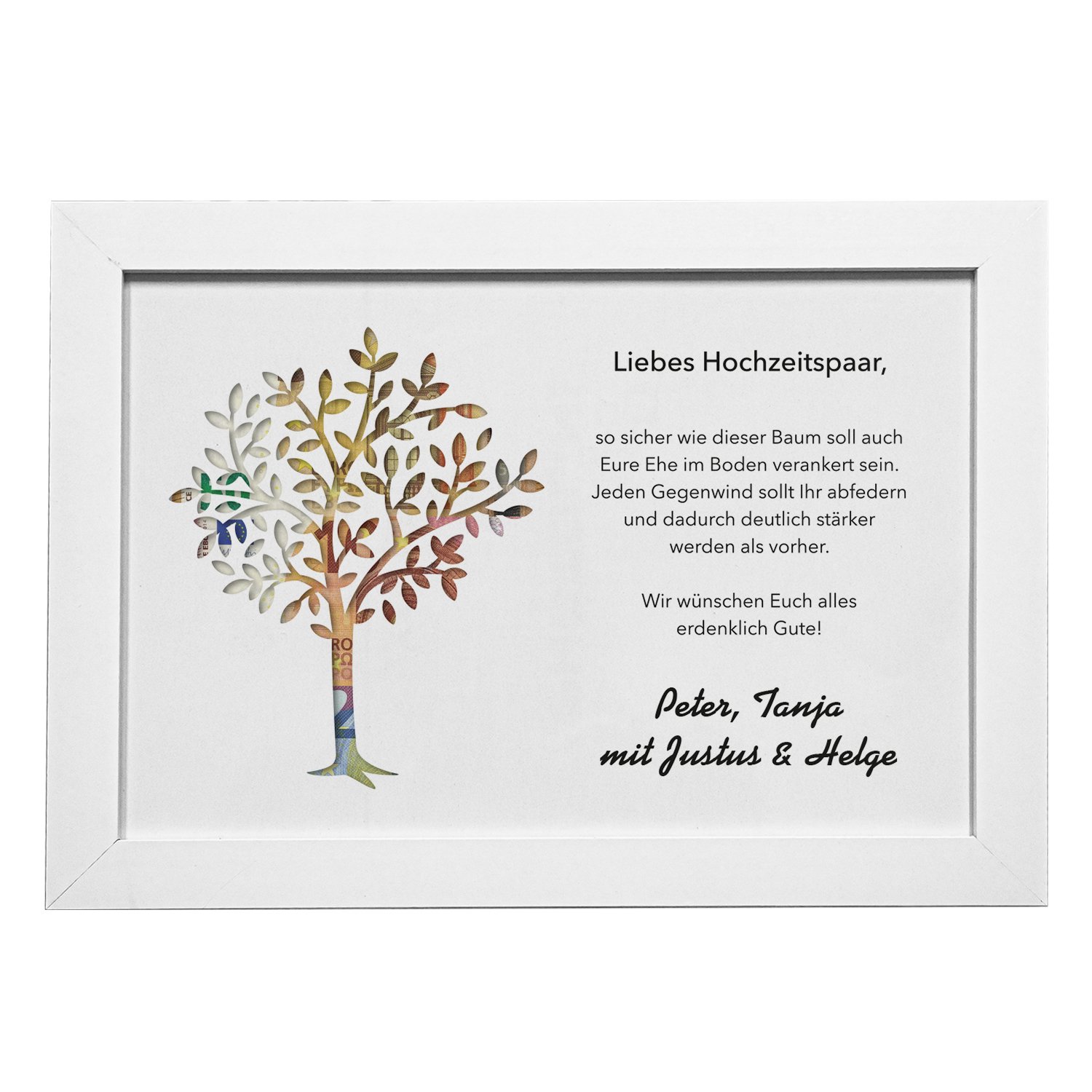 Geldgeschenk zur Hochzeit - Lebensbaum