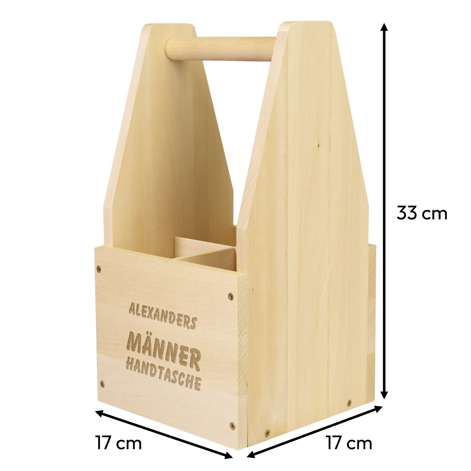 Männerhandtasche mit Personalisierung