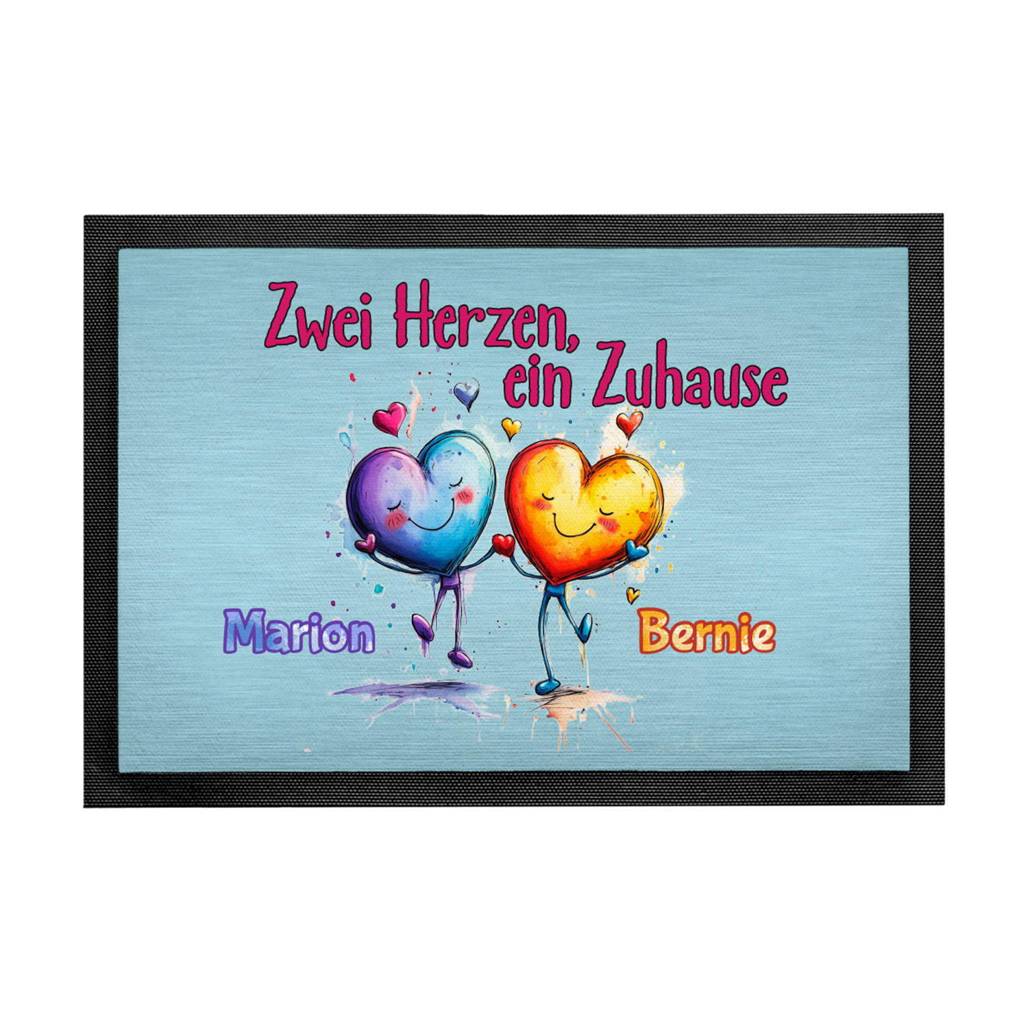 Fußmatte - Zwei Herzen 