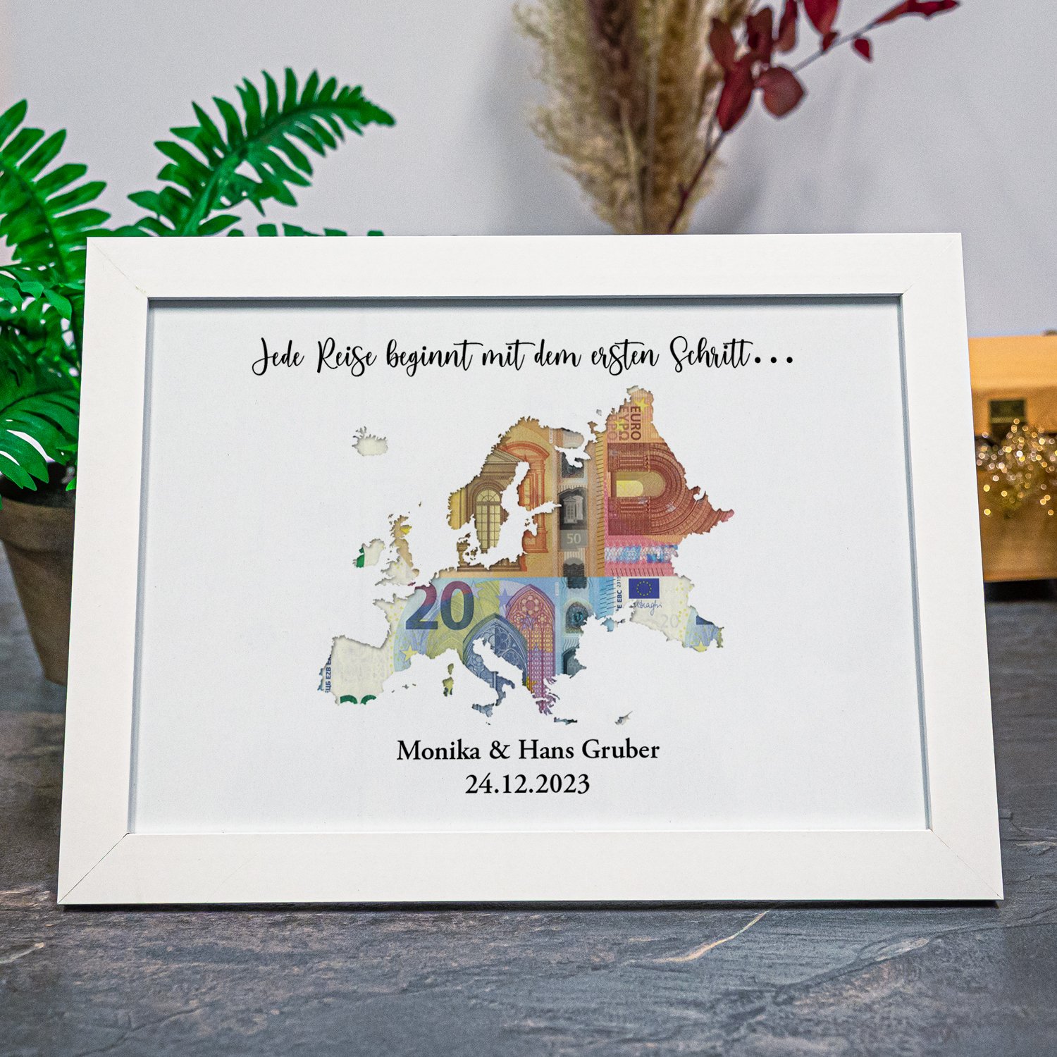 Geldgeschenk zur Hochzeit - Weltreise