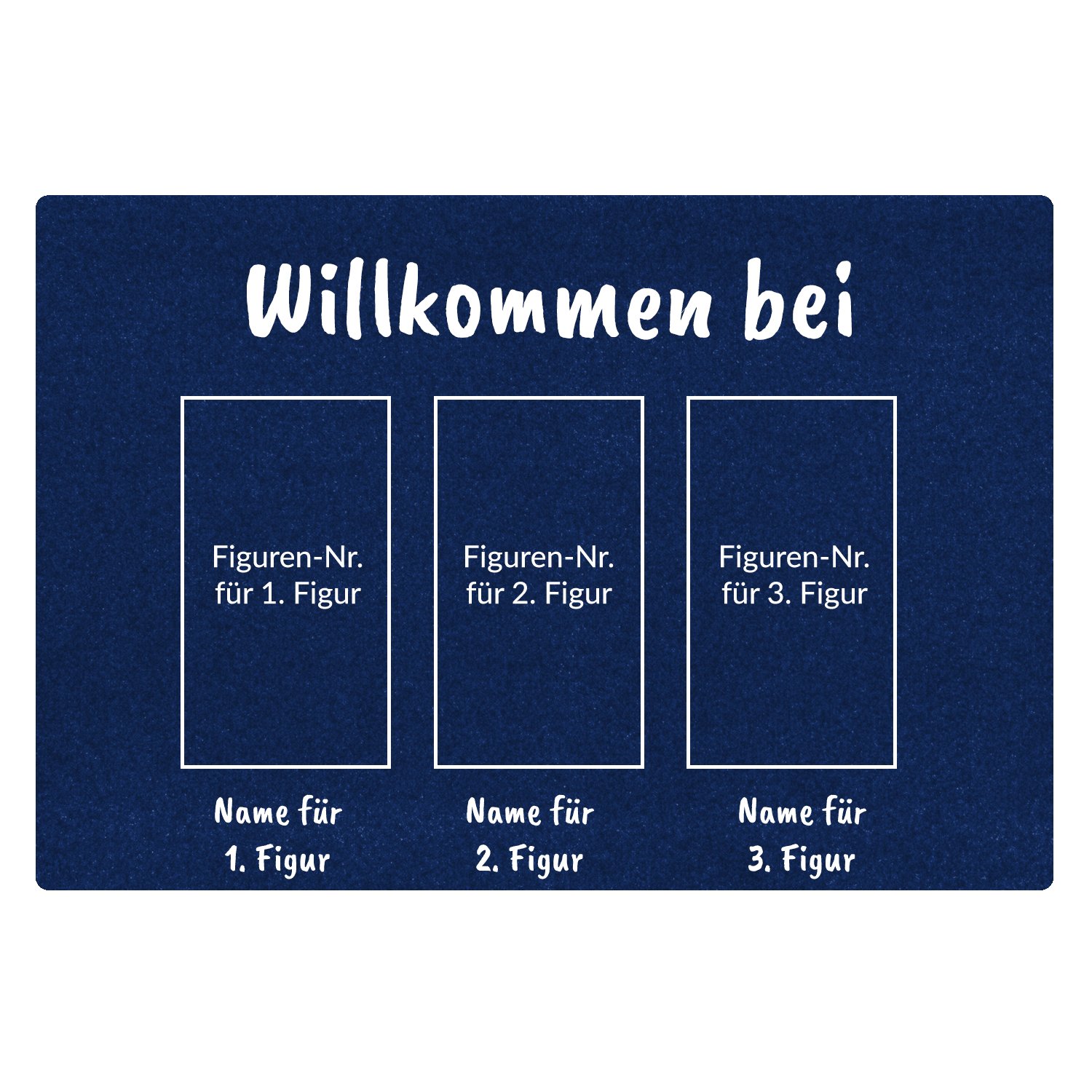 comic-Fussmatte-Auswahl-3-Positionen-personalisiert-blau Comic Fußmatte