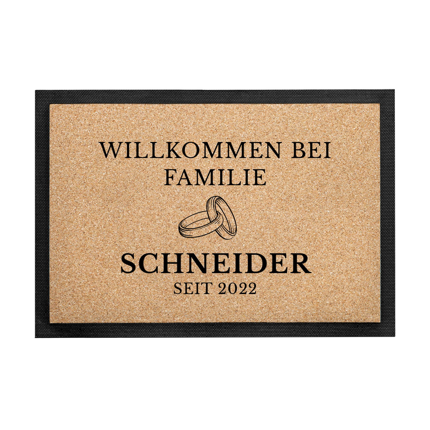 Fußmatte - Willkommen mit Personalisierung