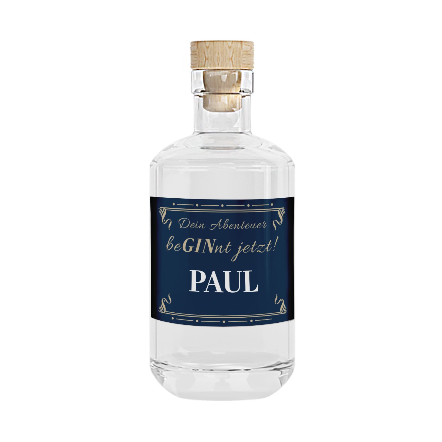 Gin mit persönlichem Etikett