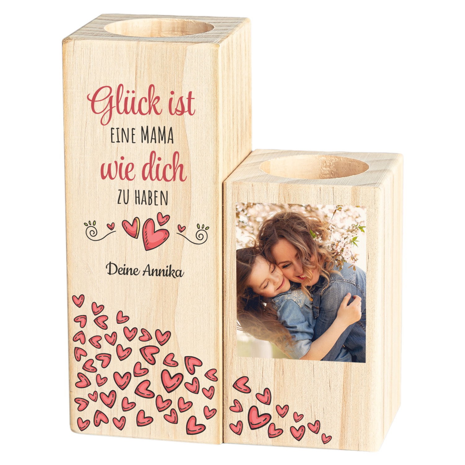 Kerzenständer Paar zum Muttertag 