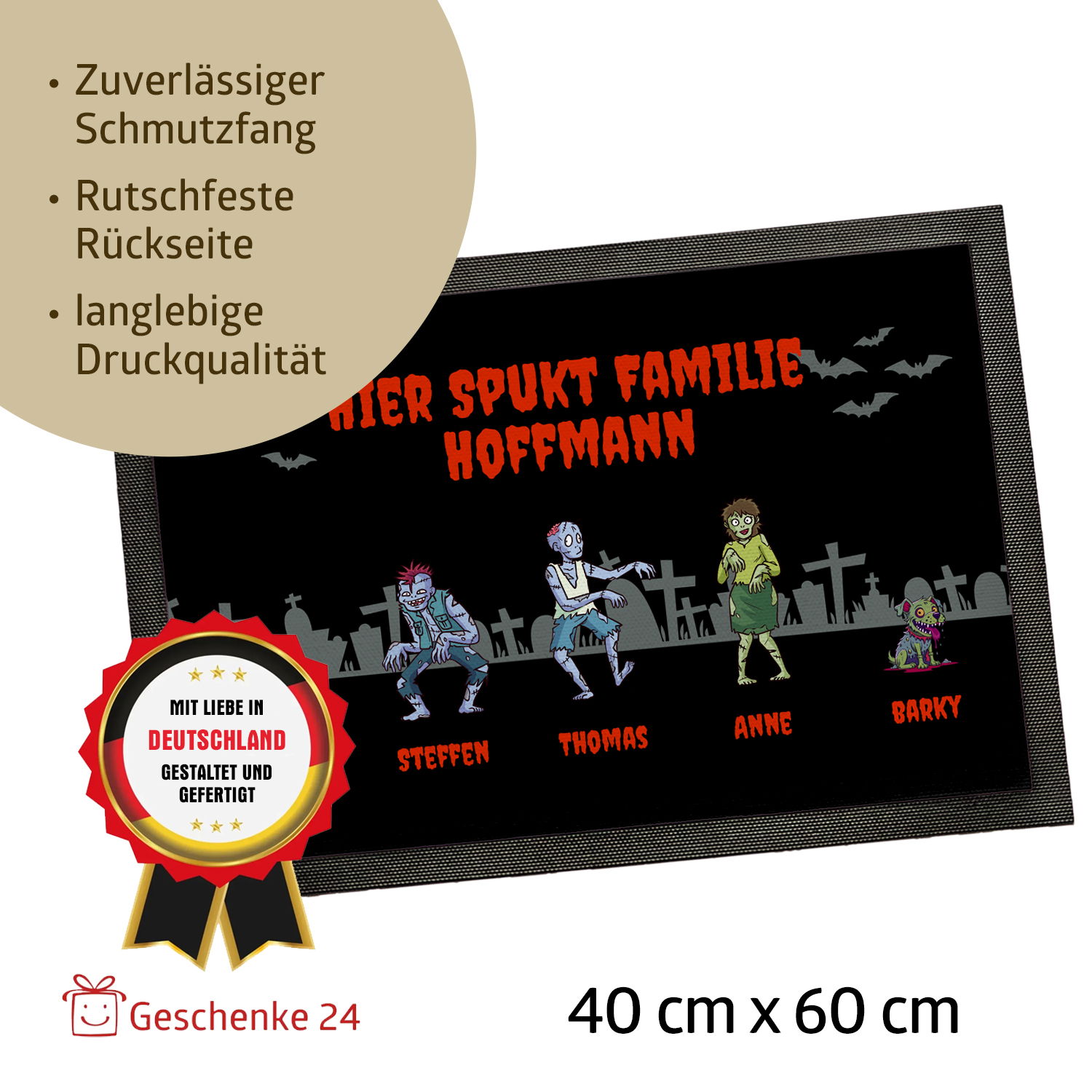 Fußmatte - Halloween Zombies