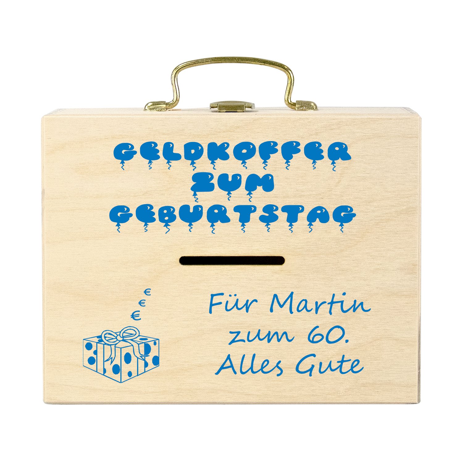 Geldkoffer zum Geburtstag