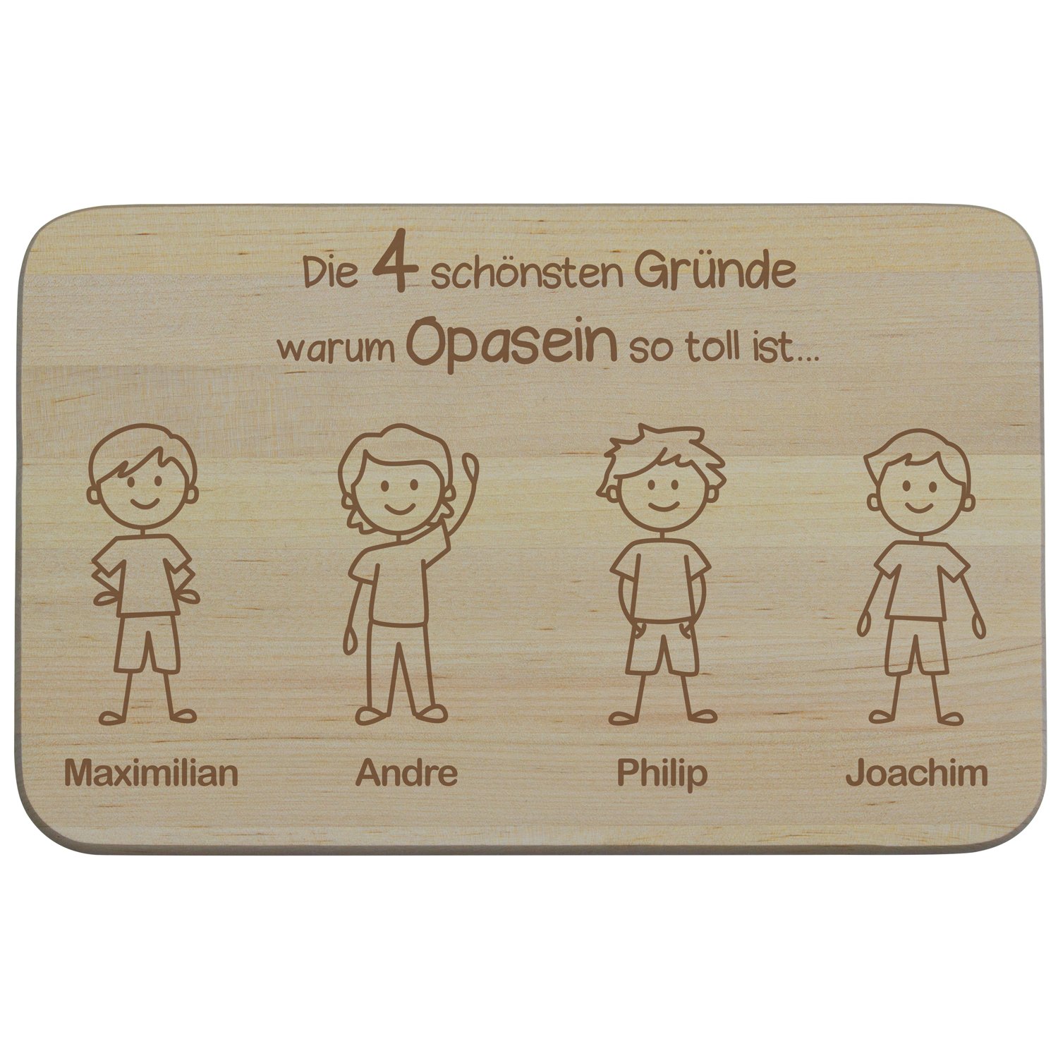 Frühstücksbrett - Schönste Gründe zum Opasein