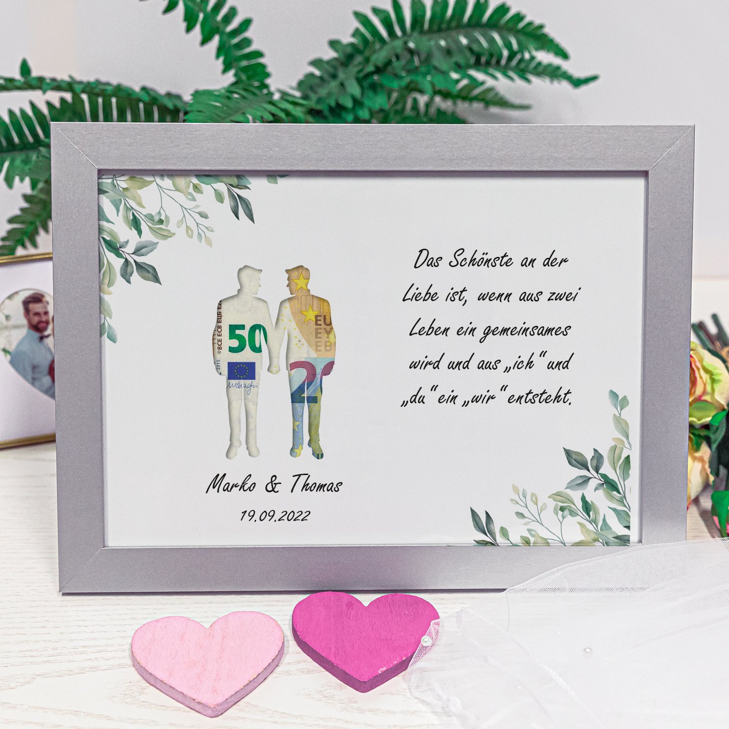 Geldgeschenk zur Hochzeit - Just Married