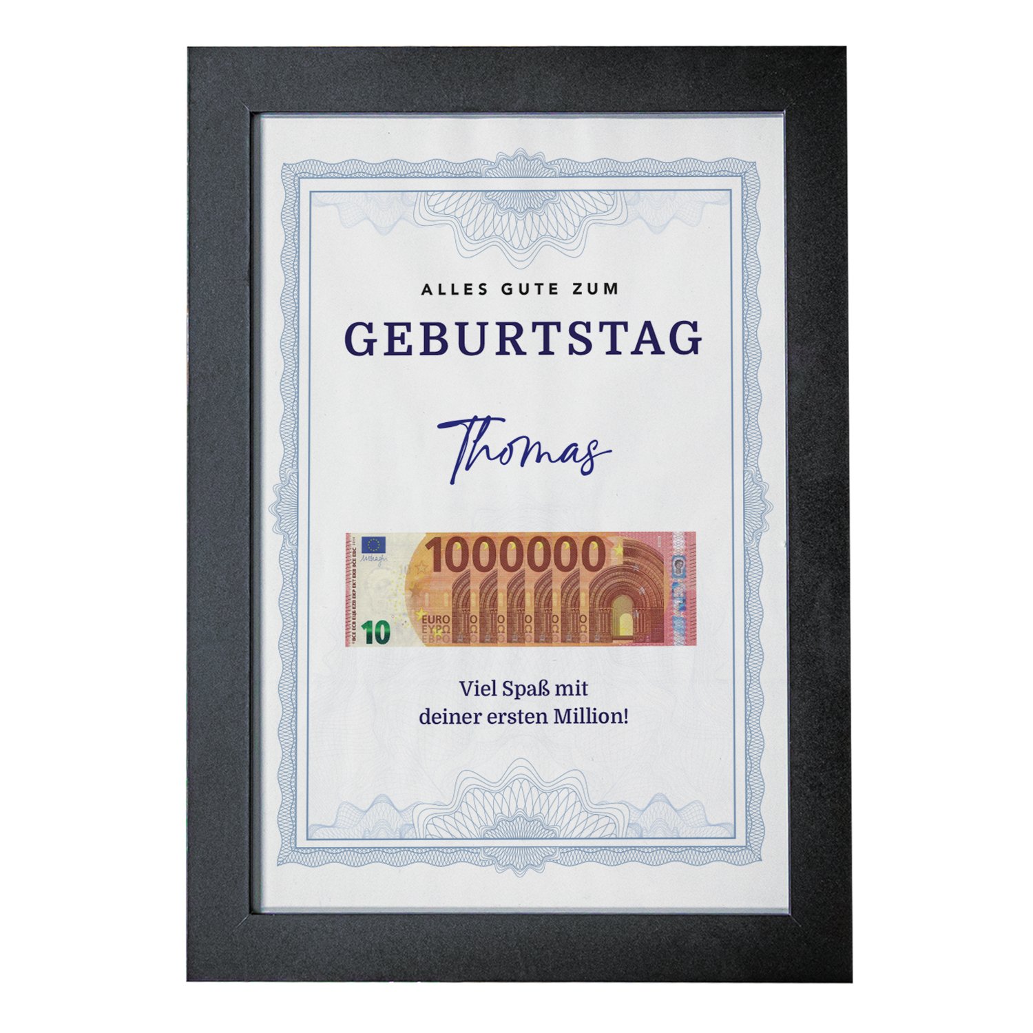 Geldgeschenk zum Geburtstag - 1. Million