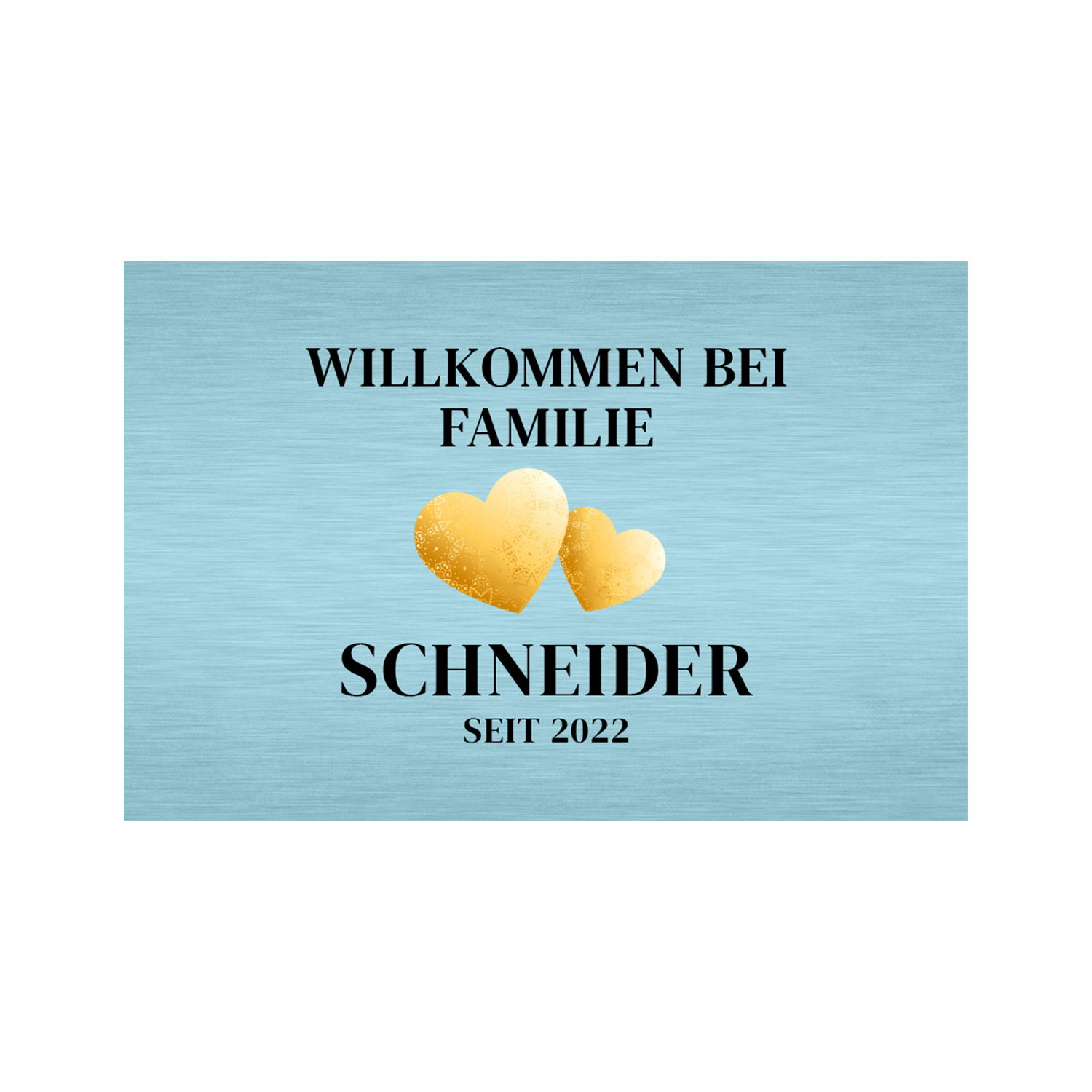 Fußmatte - Willkommen mit Personalisierung