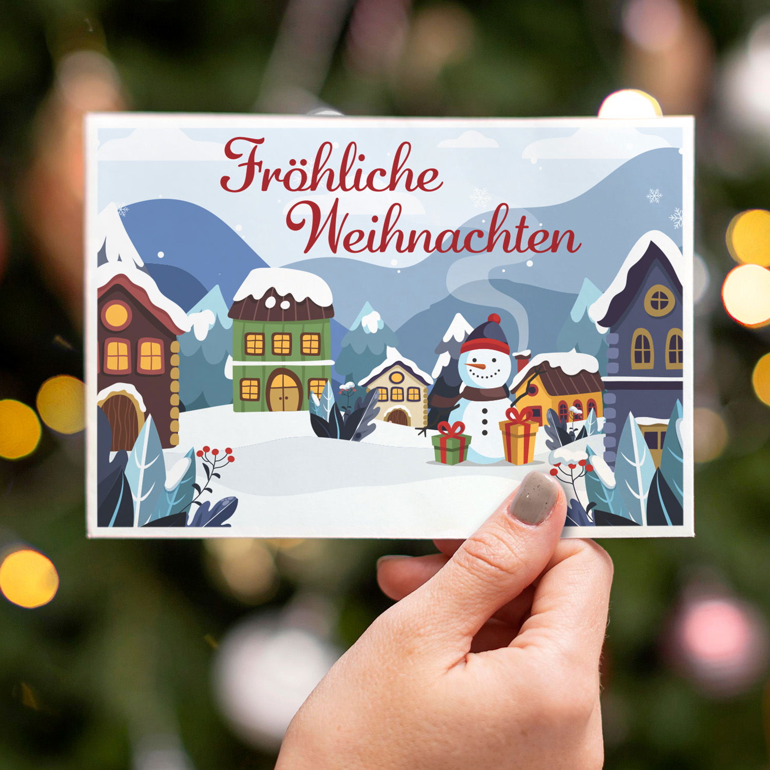 Grußkarte zu Weihnachten 