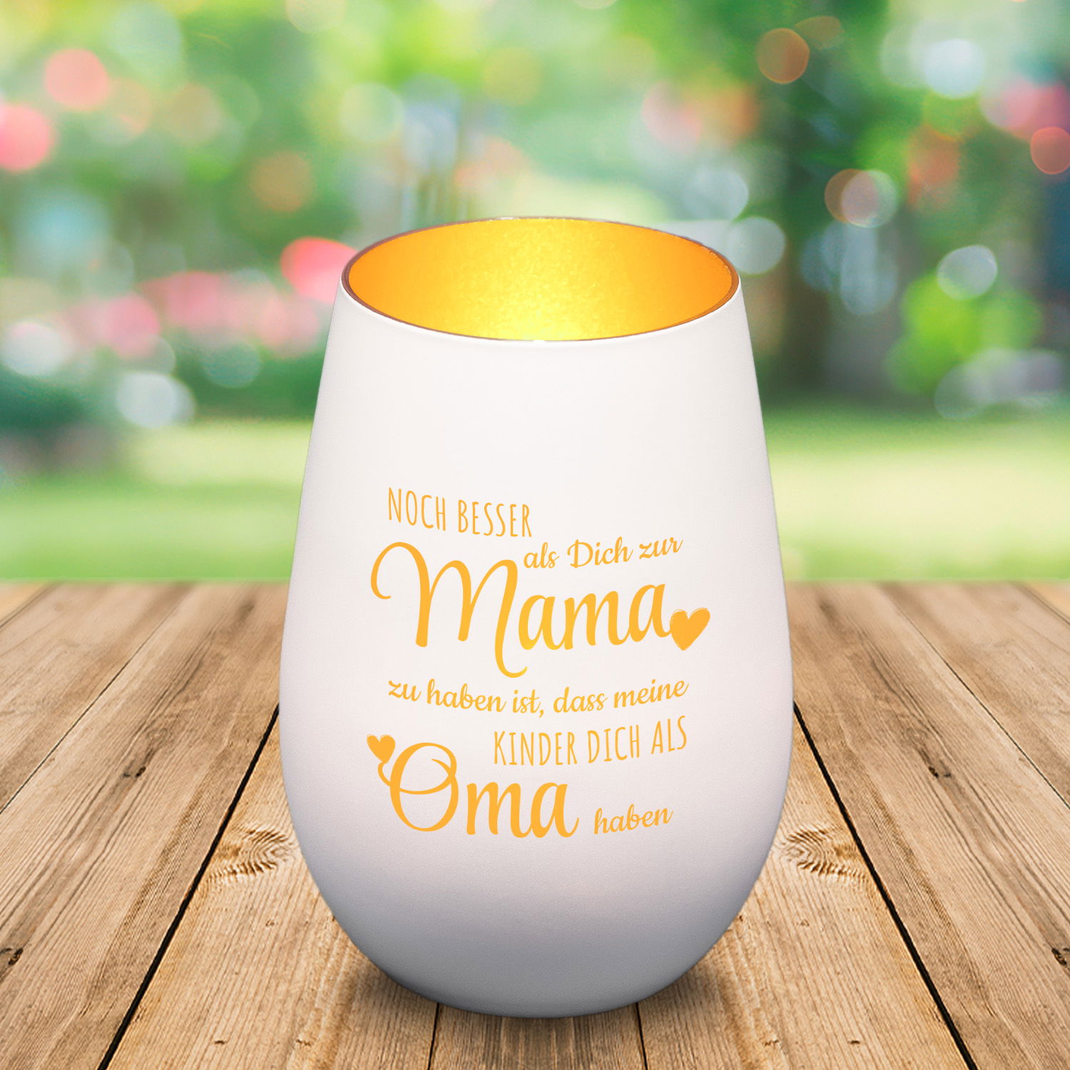 Windlicht für Oma