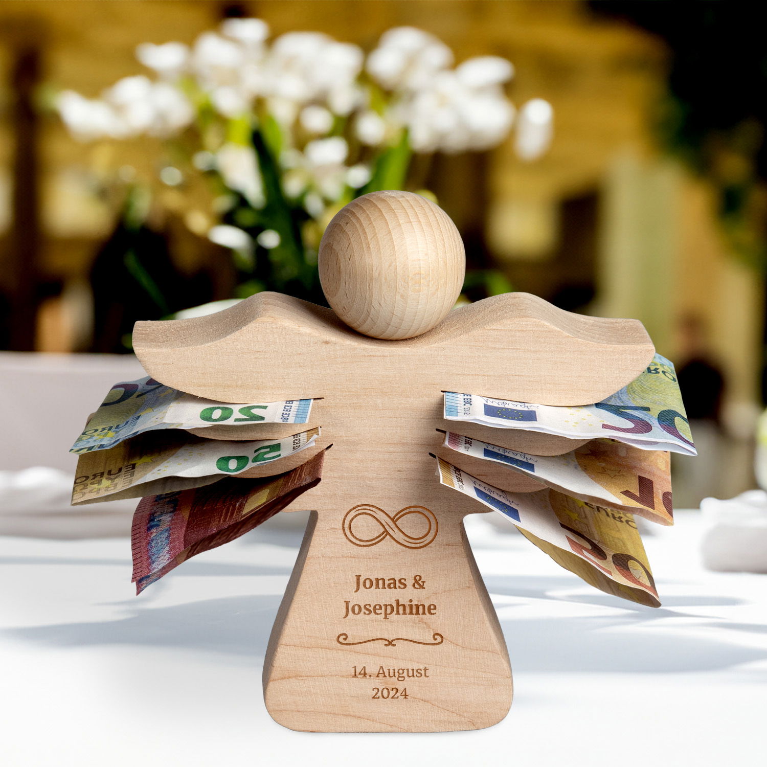 Hochzeitsengel mit persönlicher Gravur