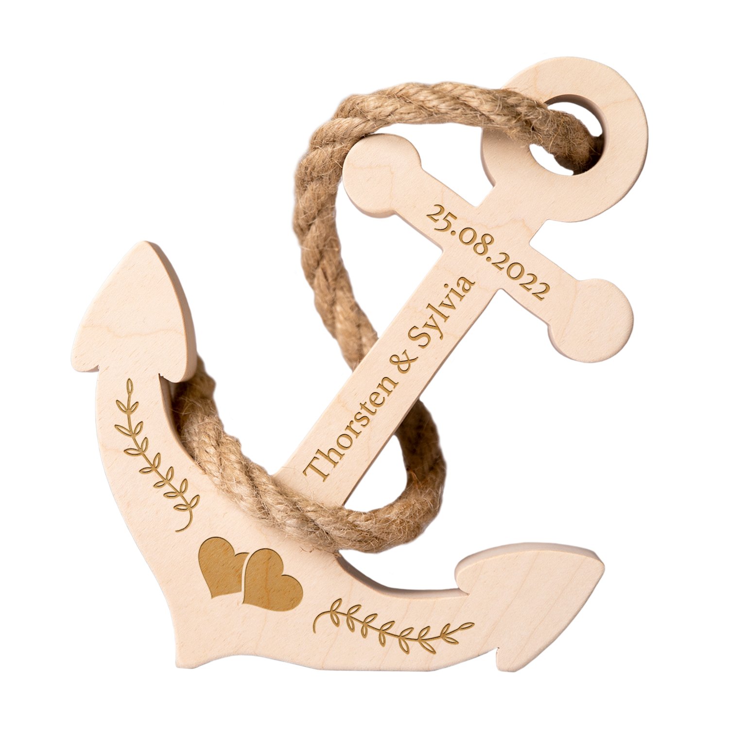 Holzanker zur Hochzeit - mit Personalisierung