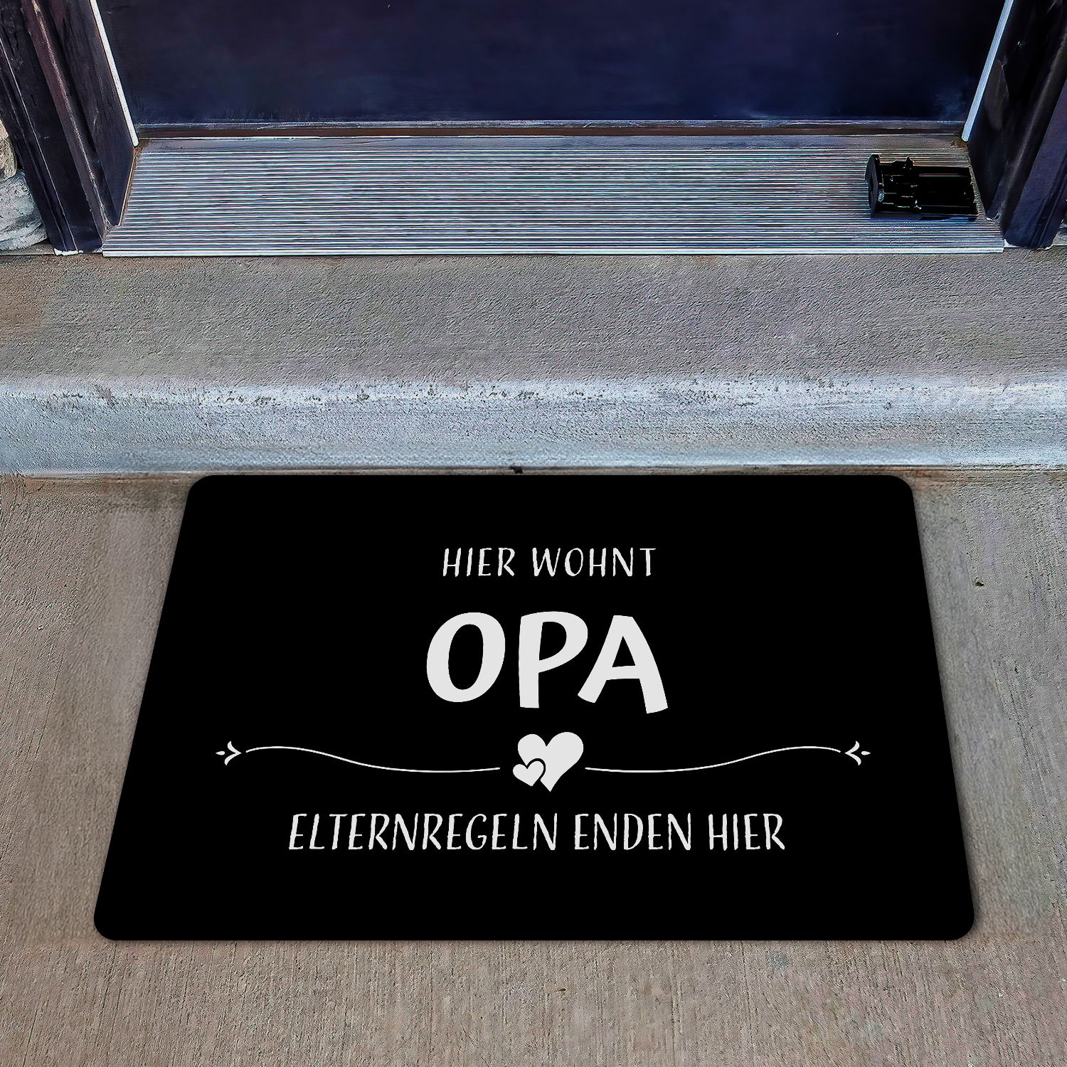 Fußmatte - Oma und Opa - Elternregeln enden hier
