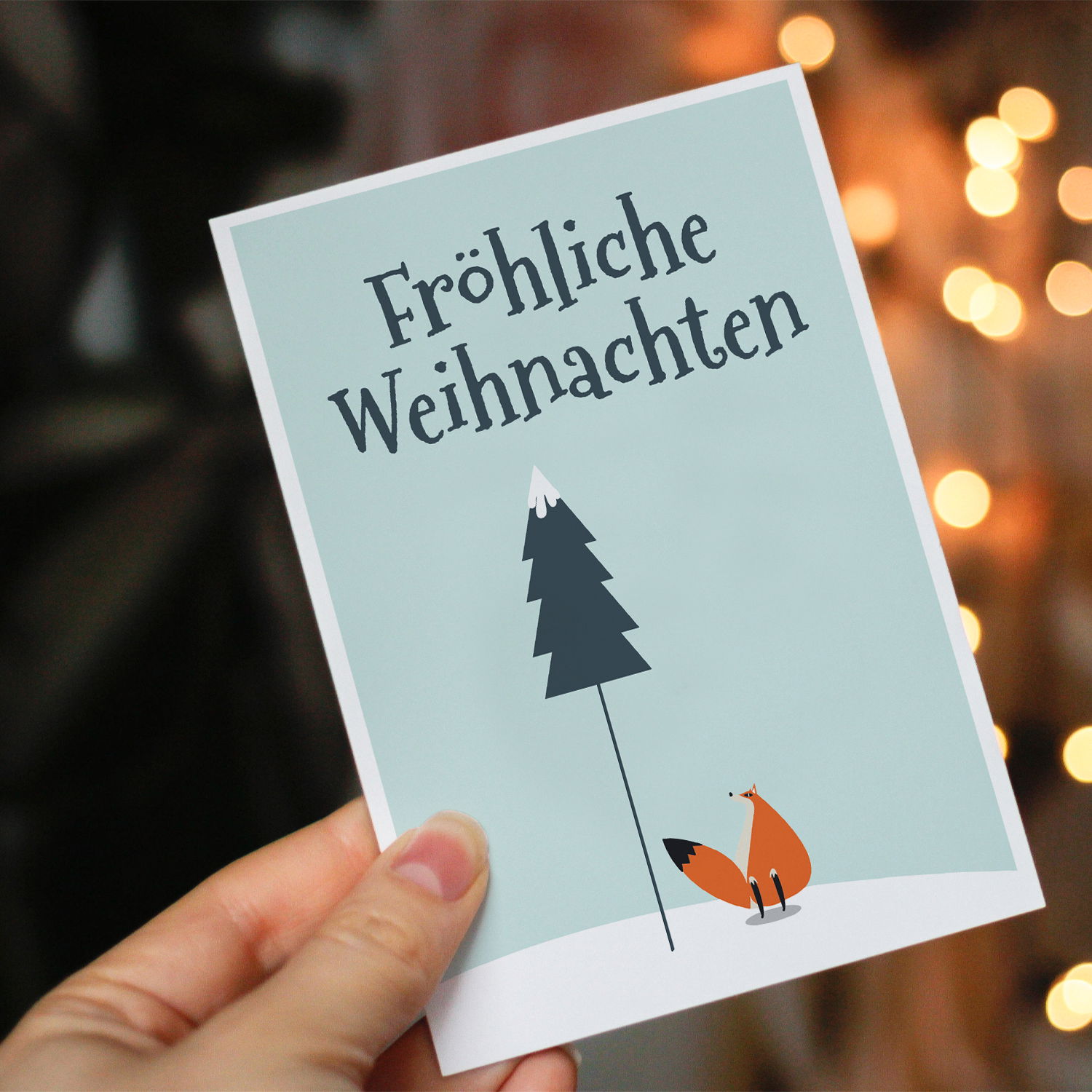 Grußkarte zu Weihnachten 