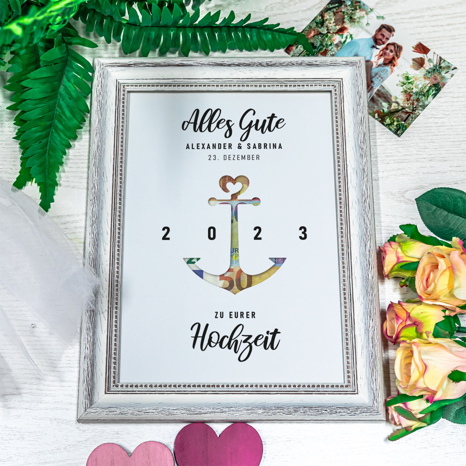 Geldgeschenk zur Hochzeit - Anker 