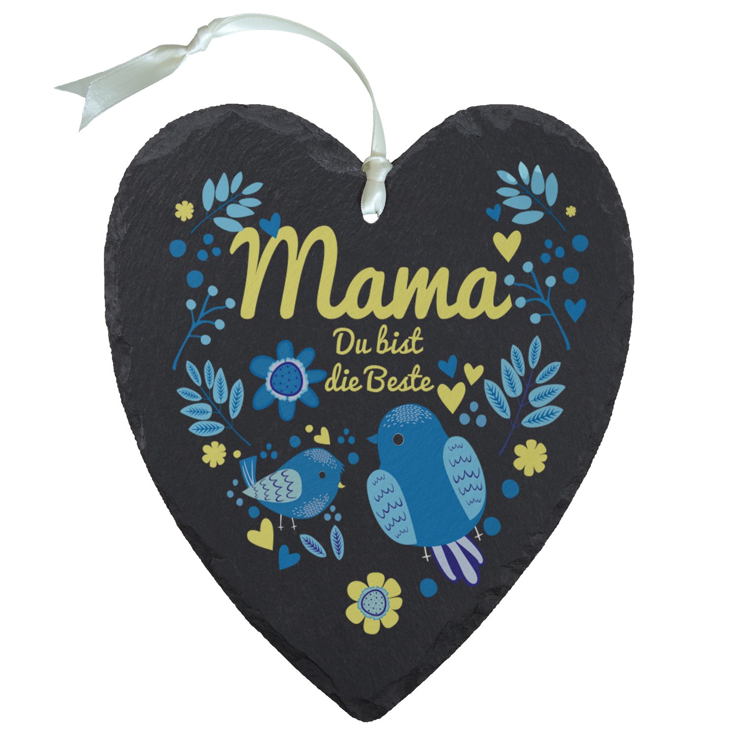 Dankeschön für Mamas - Schieferherz in 3 Varianten