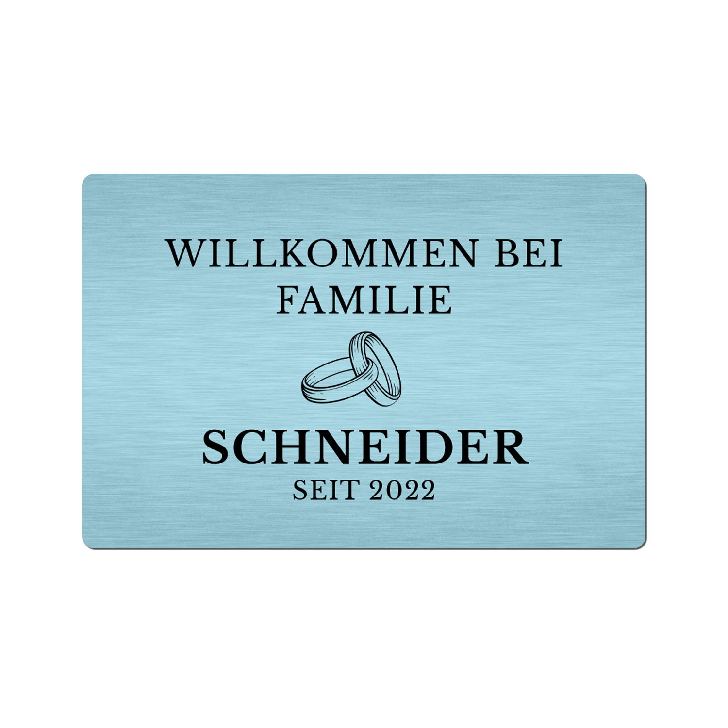 Fußmatte - Willkommen mit Personalisierung