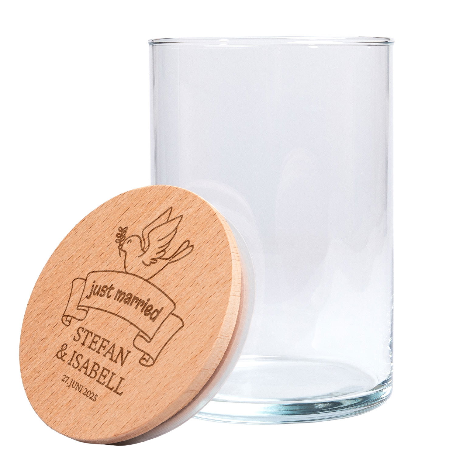 Personalisiertes Vorratsglas zur Hochzeit - Just Married