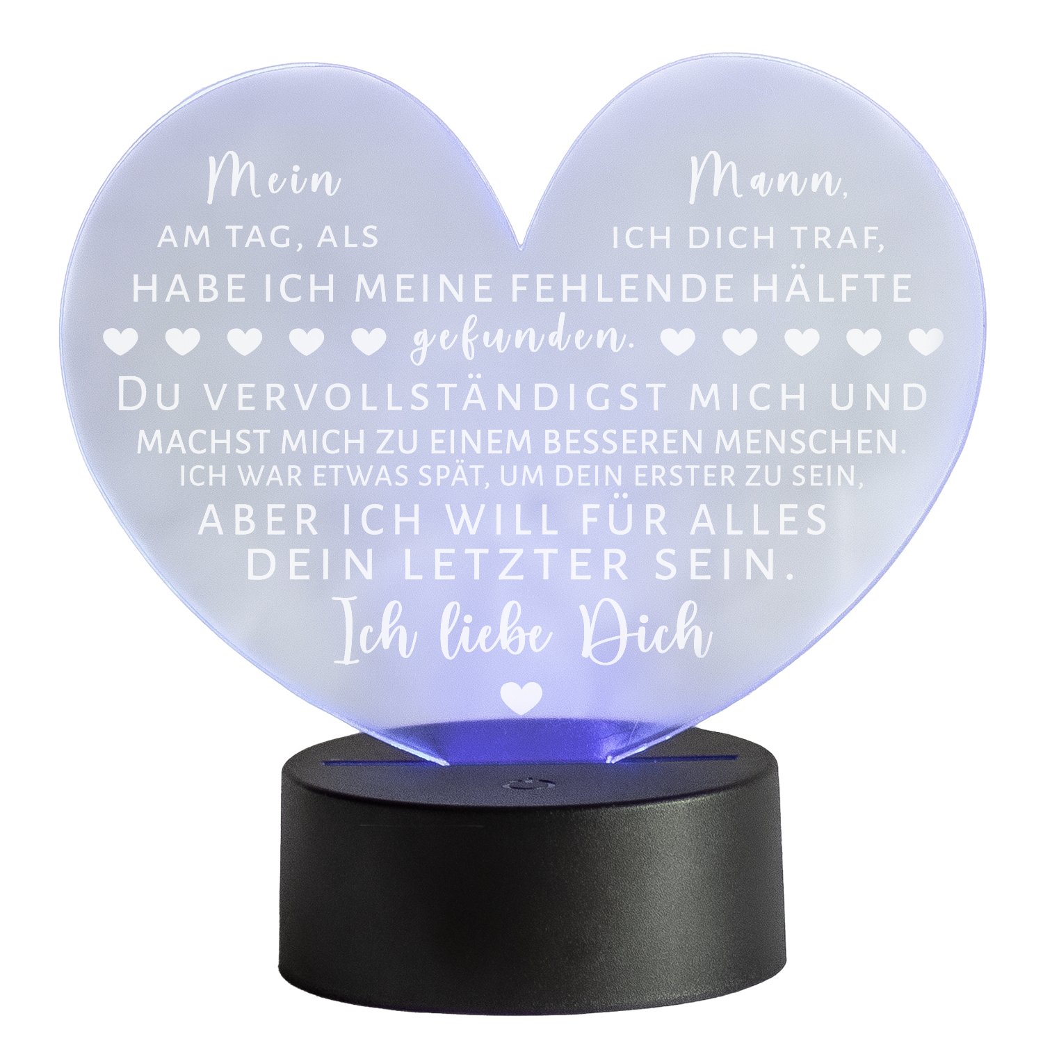 LED-Leuchte Herz - Ich liebe Dich