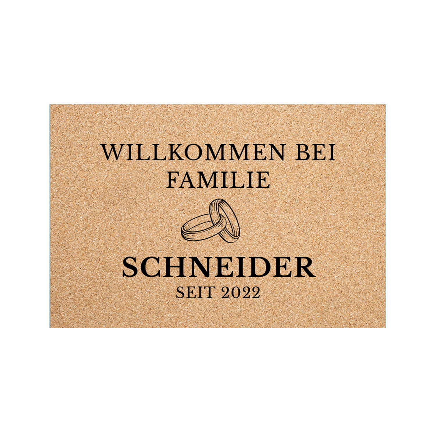 Fußmatte - Willkommen mit Personalisierung