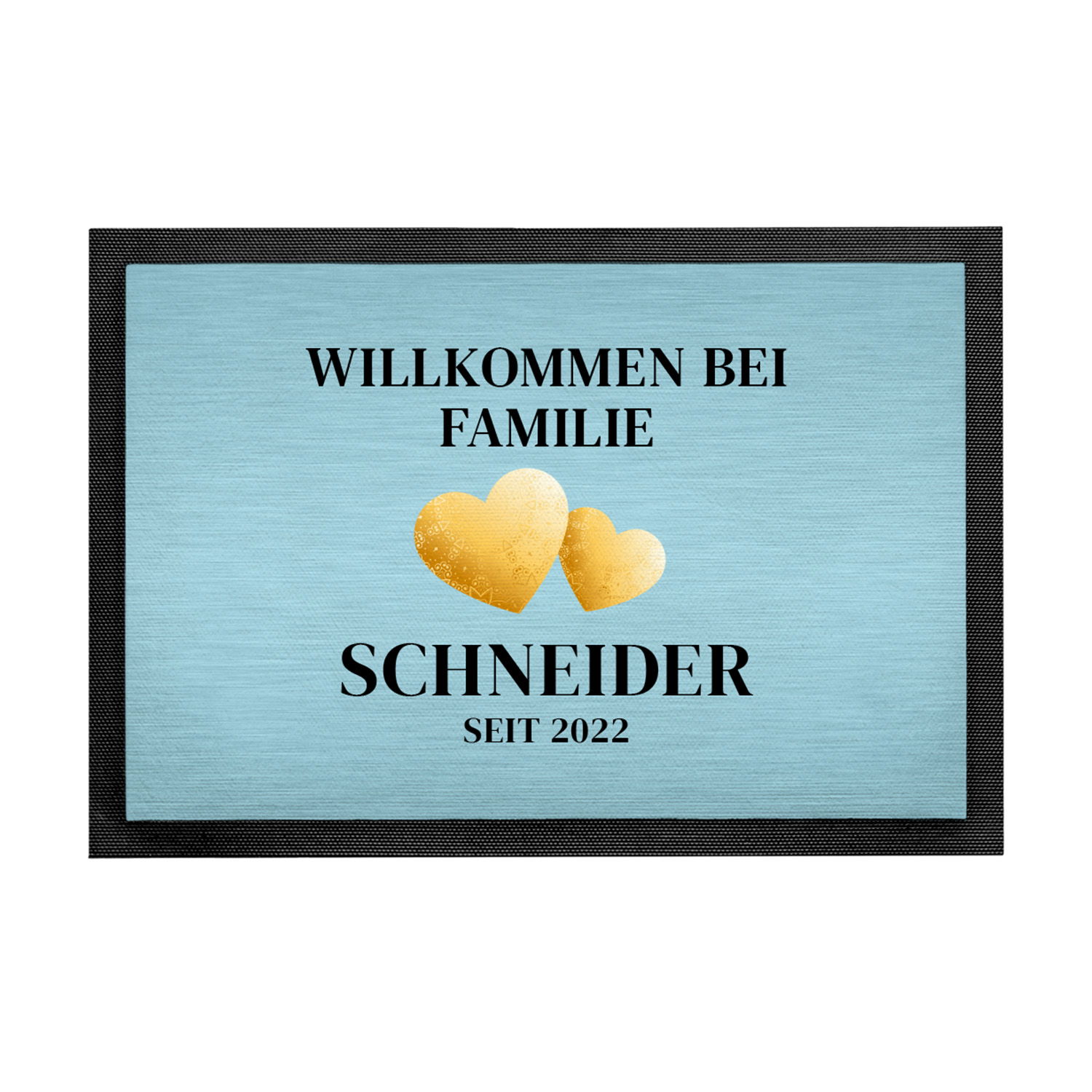 Fußmatte - Willkommen mit Personalisierung