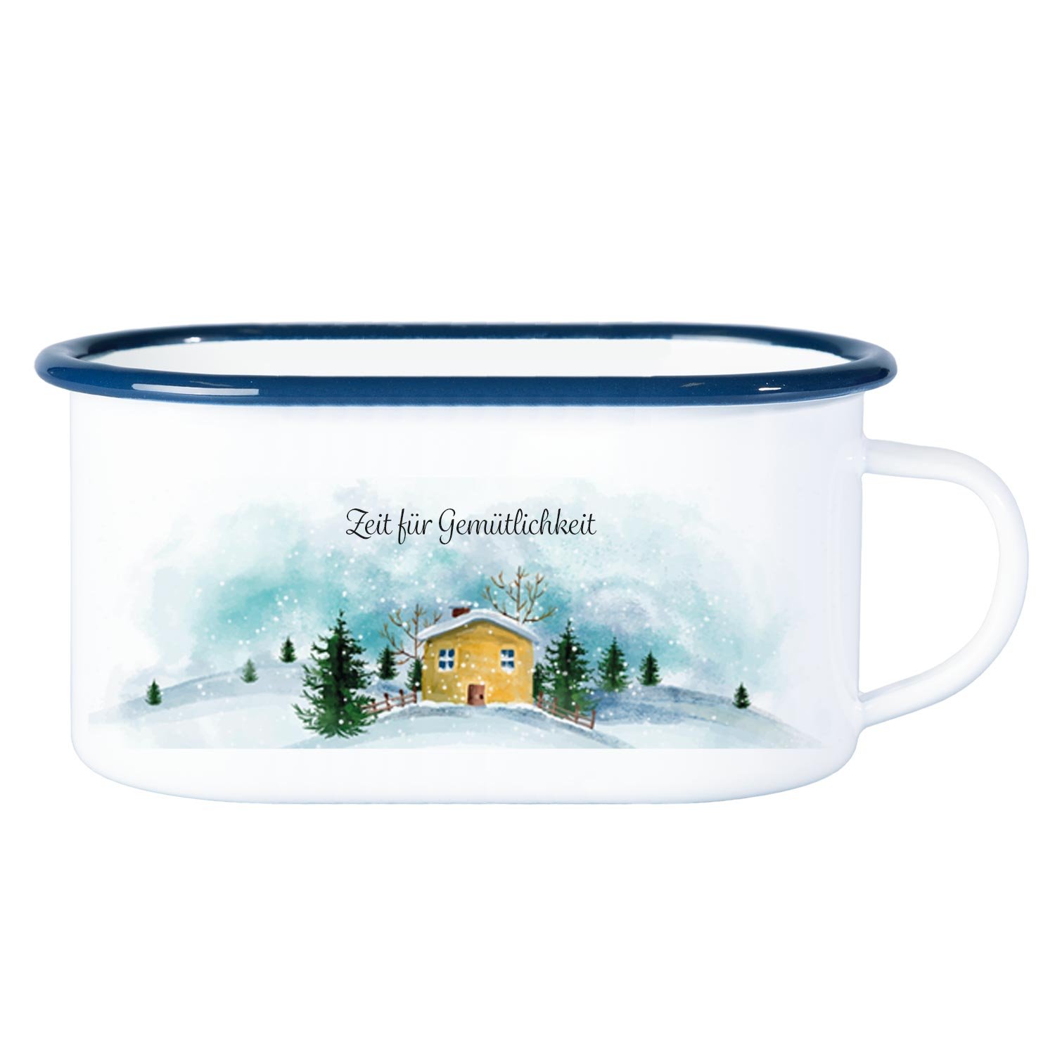 Weihnachtstasse aus Metall mit Personalisierung