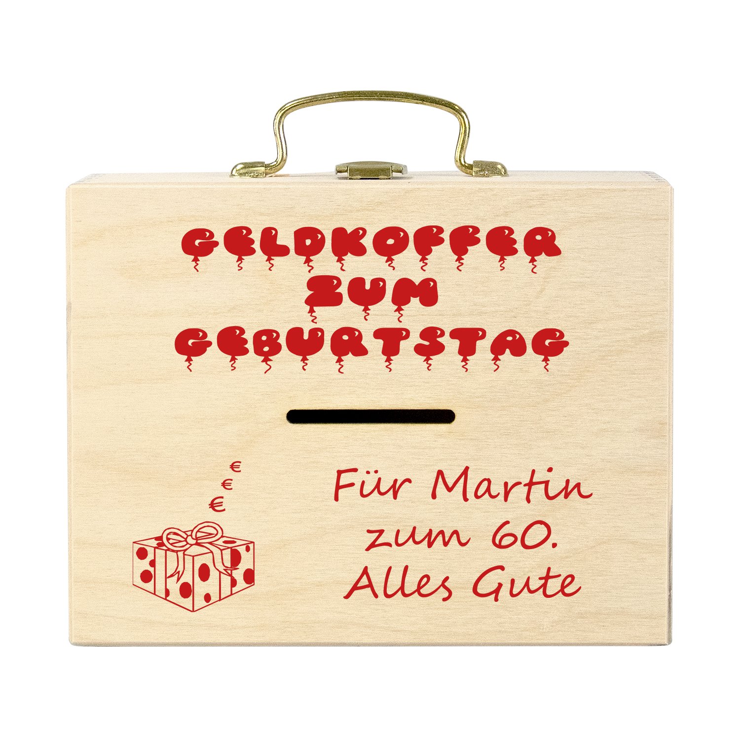 Geldkoffer zum Geburtstag