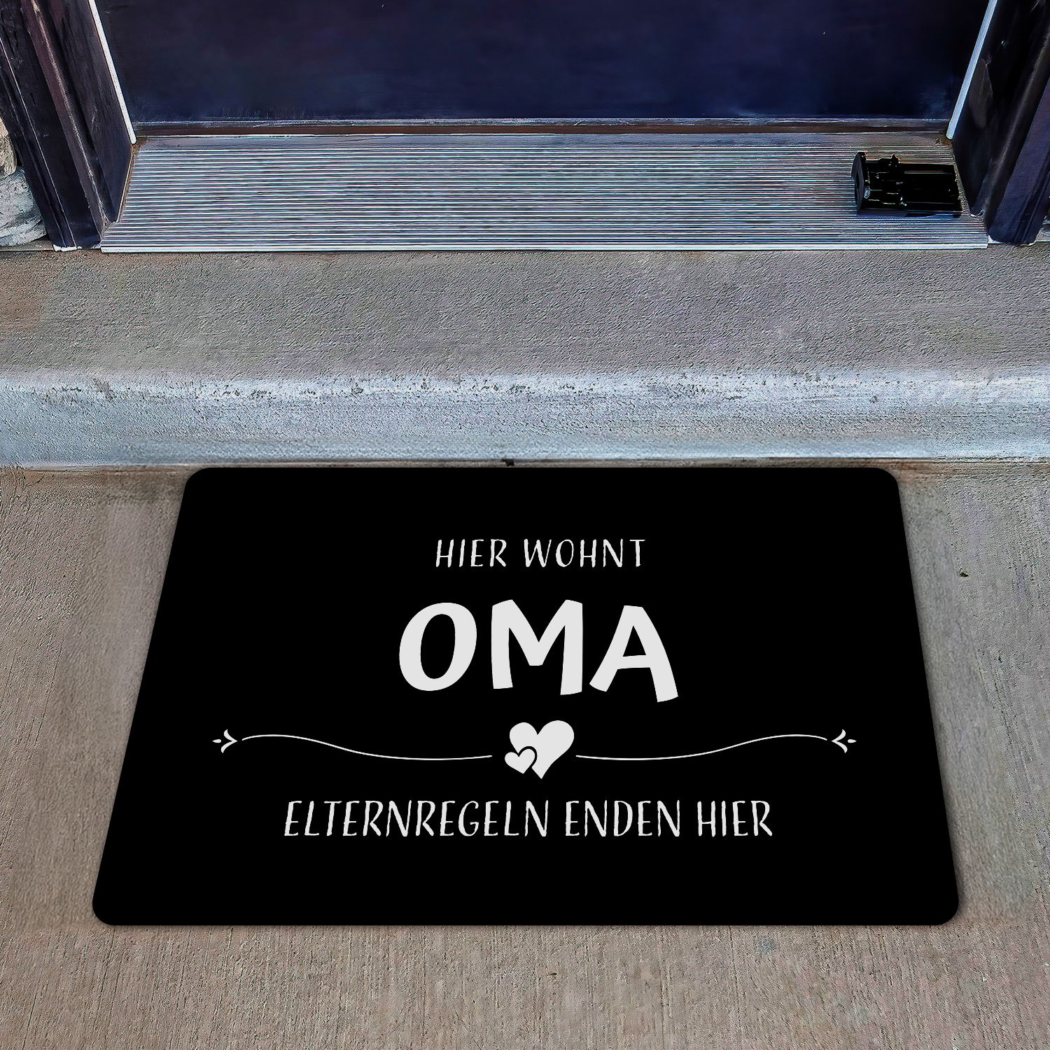 Fußmatte - Oma und Opa - Elternregeln enden hier
