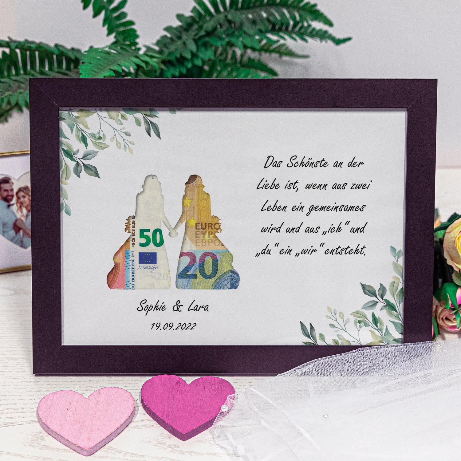 Geldgeschenk zur Hochzeit - Just Married