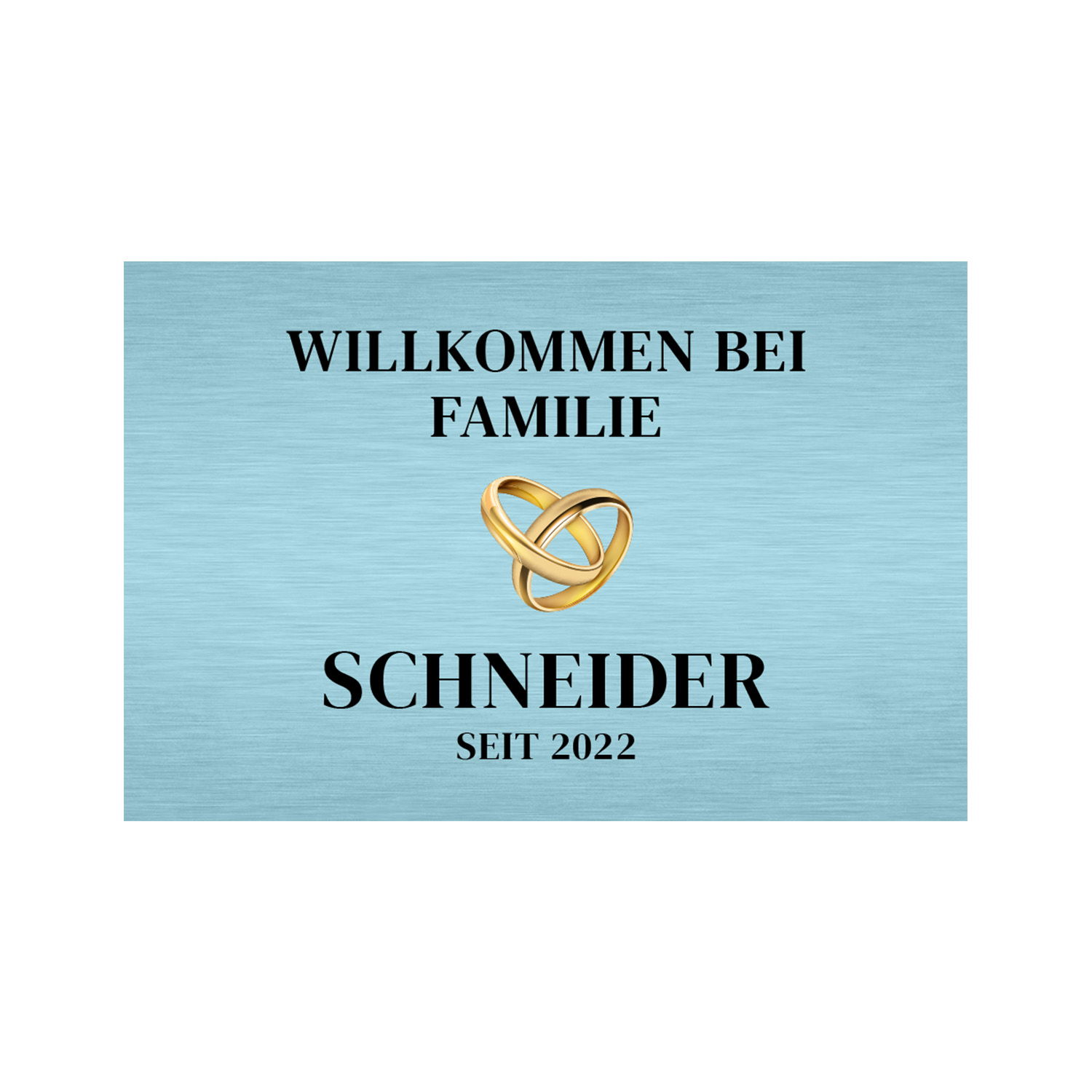 Fußmatte - Willkommen mit Personalisierung