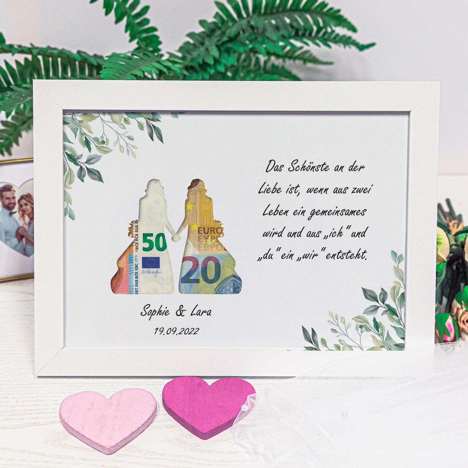 Geldgeschenk zur Hochzeit - Just Married
