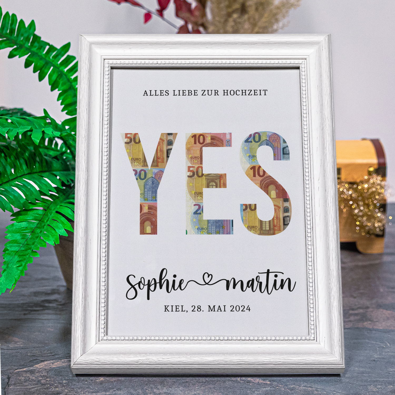 Geldgeschenk zur Hochzeit - YES 