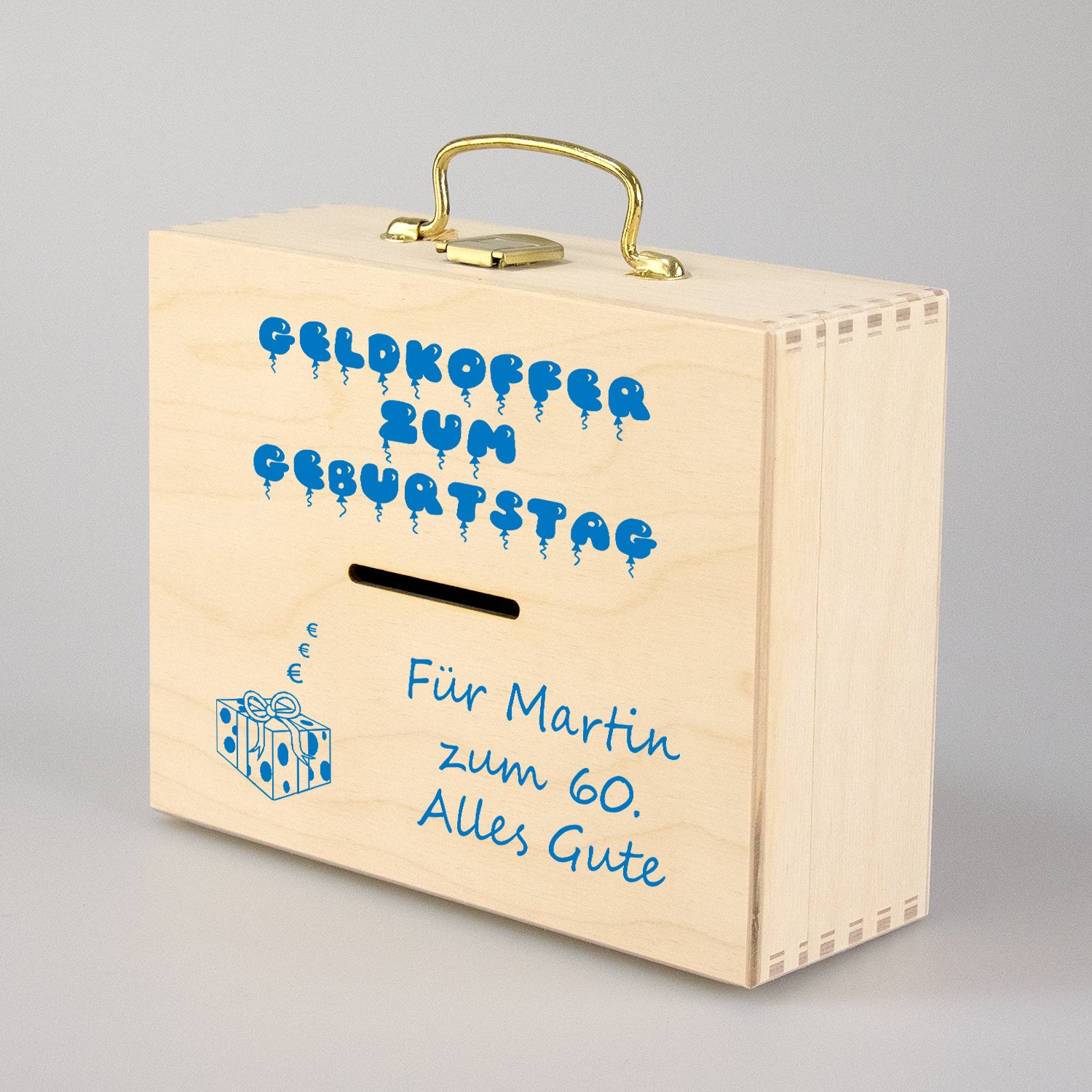 Geldkoffer zum Geburtstag